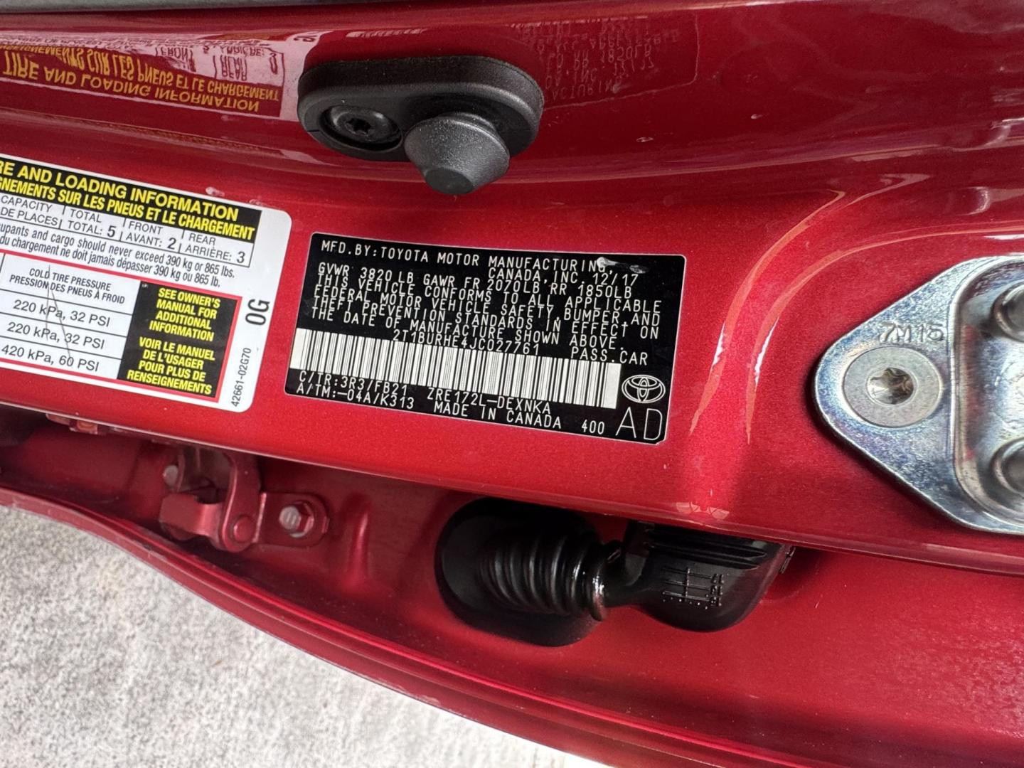 2018 Barcelona Red Metallic /Black Toyota Corolla XLE CVT (2T1BURHE4JC) with an 1.8L L4 DOHC 16V engine, CVT transmission, located at 30 S. Berkeley Avenue, Pasadena, CA, 91107, (626) 248-7567, 34.145447, -118.109398 - Affordable 2018 Toyota Corolla LE – Buy Here Pay Here in Pasadena – Bad Credit OK! Looking for a reliable and fuel-efficient car that won’t break the bank? Check out this 2018 Toyota Corolla LE in stunning Barcelona Red Metallic, now available at Crown City Motors in Pasadena, CA. This Coro - Photo#20