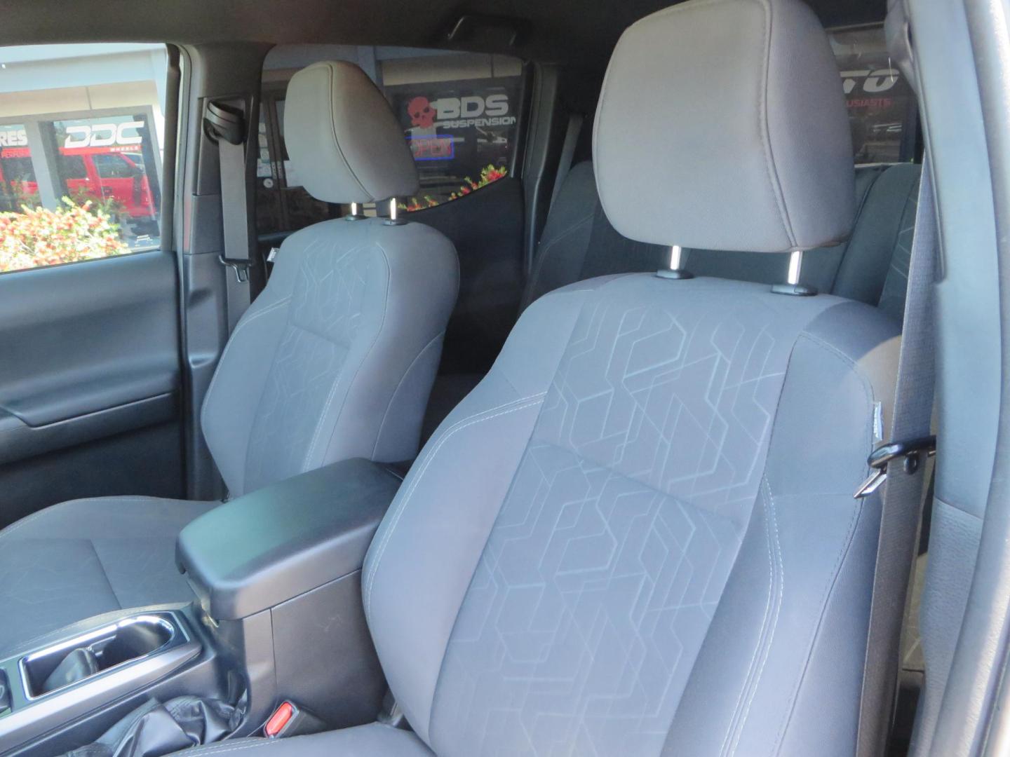 2018 CHARCOAL Toyota Tacoma TRD Sport Double Cab V6 6AT 4WD (3TMCZ5AN1JM) with an 3.6L V6 DOHC 24V engine, 6A transmission, located at 2630 Grass Valley Highway, Auburn, CA, 95603, (530) 508-5100, 38.937893, -121.095482 - Features a level kit, Nitto Terra Grappler G3 tires, TRD exhaust, and window tint. - Photo#17
