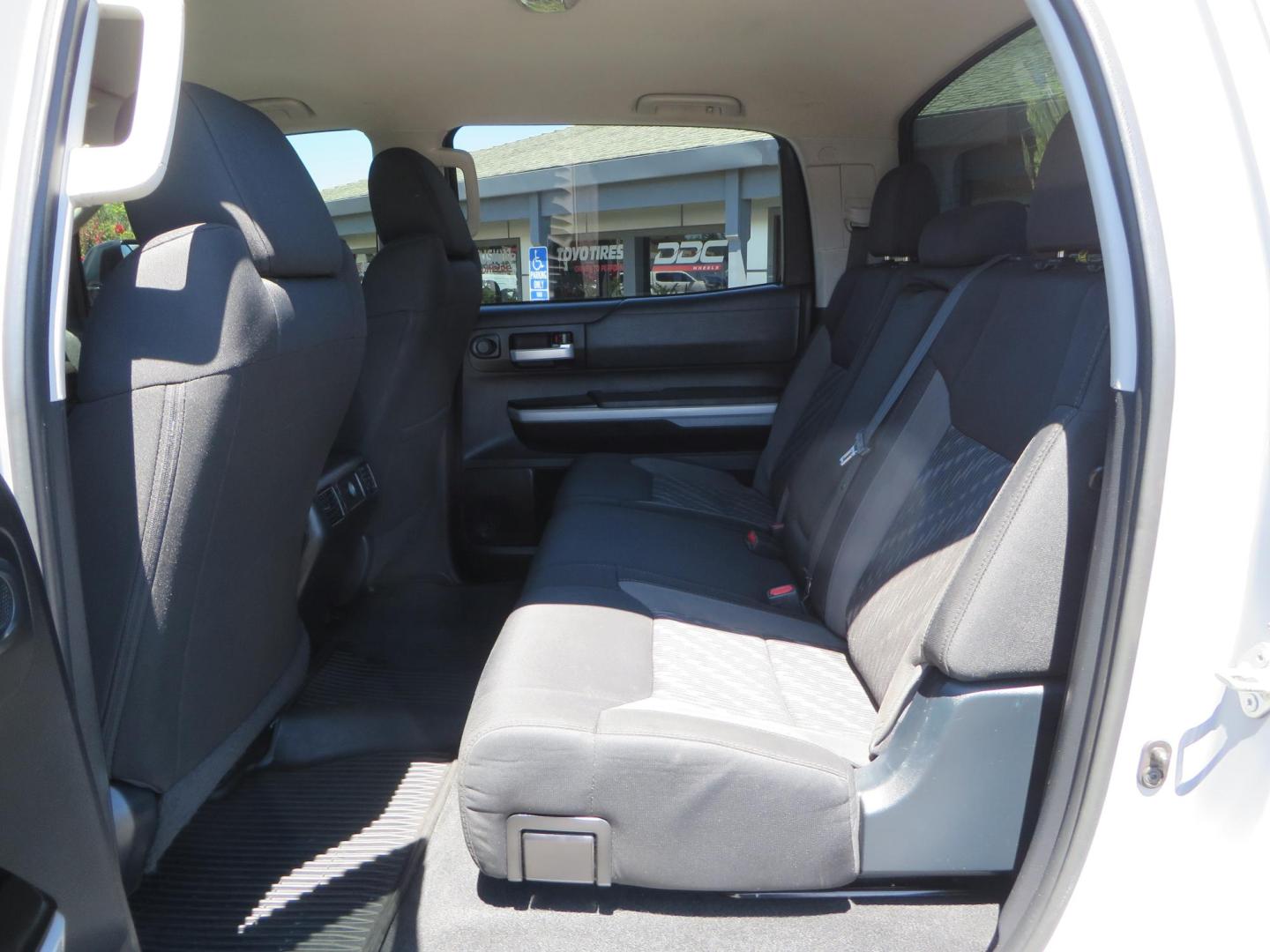 2018 Gray /Black Toyota Tundra SR5 5.7L V8 CrewMax 4WD (5TFDY5F15JX) with an 5.7L V8 DOHC 32V engine, 6A transmission, located at 2630 Grass Valley Highway, Auburn, CA, 95603, (530) 508-5100, 38.937893, -121.095482 - Lifted Tundra sitting on a Pro Comp 6" Lift kit, 37" Nitto Ridge Grappler tires, 20" Fuel Recoil wheels, N-Fab running boards, Grille Mounted Light Bar, Bilstein 5100 rear shocks, TRD dual exhaust, Fender Flares, and window tint. - Photo#39