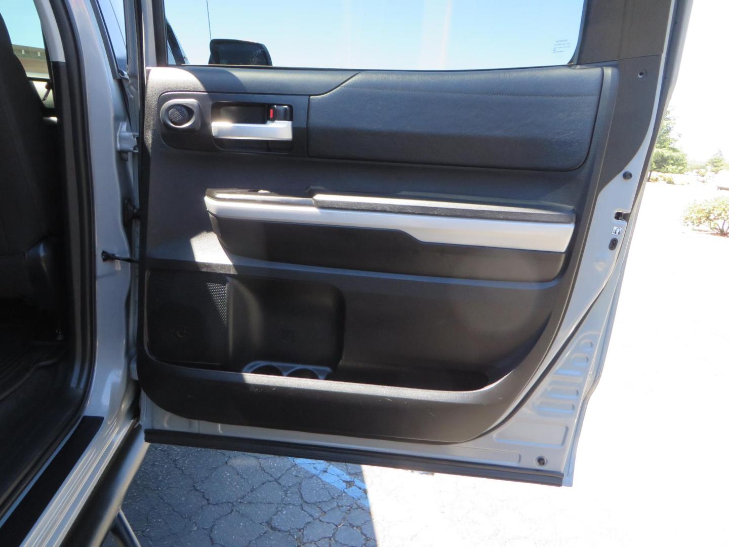 2018 Gray /Black Toyota Tundra SR5 5.7L V8 CrewMax 4WD (5TFDY5F15JX) with an 5.7L V8 DOHC 32V engine, 6A transmission, located at 2630 Grass Valley Highway, Auburn, CA, 95603, (530) 508-5100, 38.937893, -121.095482 - Lifted Tundra sitting on a Pro Comp 6" Lift kit, 37" Nitto Ridge Grappler tires, 20" Fuel Recoil wheels, N-Fab running boards, Grille Mounted Light Bar, Bilstein 5100 rear shocks, TRD dual exhaust, Fender Flares, and window tint. - Photo#50