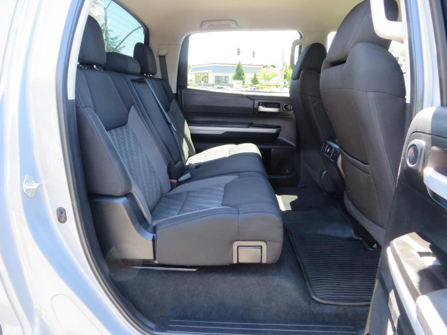 2018 Gray /Black Toyota Tundra SR5 5.7L V8 CrewMax 4WD (5TFDY5F15JX) with an 5.7L V8 DOHC 32V engine, 6A transmission, located at 2630 Grass Valley Highway, Auburn, CA, 95603, (530) 508-5100, 38.937893, -121.095482 - Lifted Tundra sitting on a Pro Comp 6" Lift kit, 37" Nitto Ridge Grappler tires, 20" Fuel Recoil wheels, N-Fab running boards, Grille Mounted Light Bar, Bilstein 5100 rear shocks, TRD dual exhaust, Fender Flares, and window tint. - Photo#52
