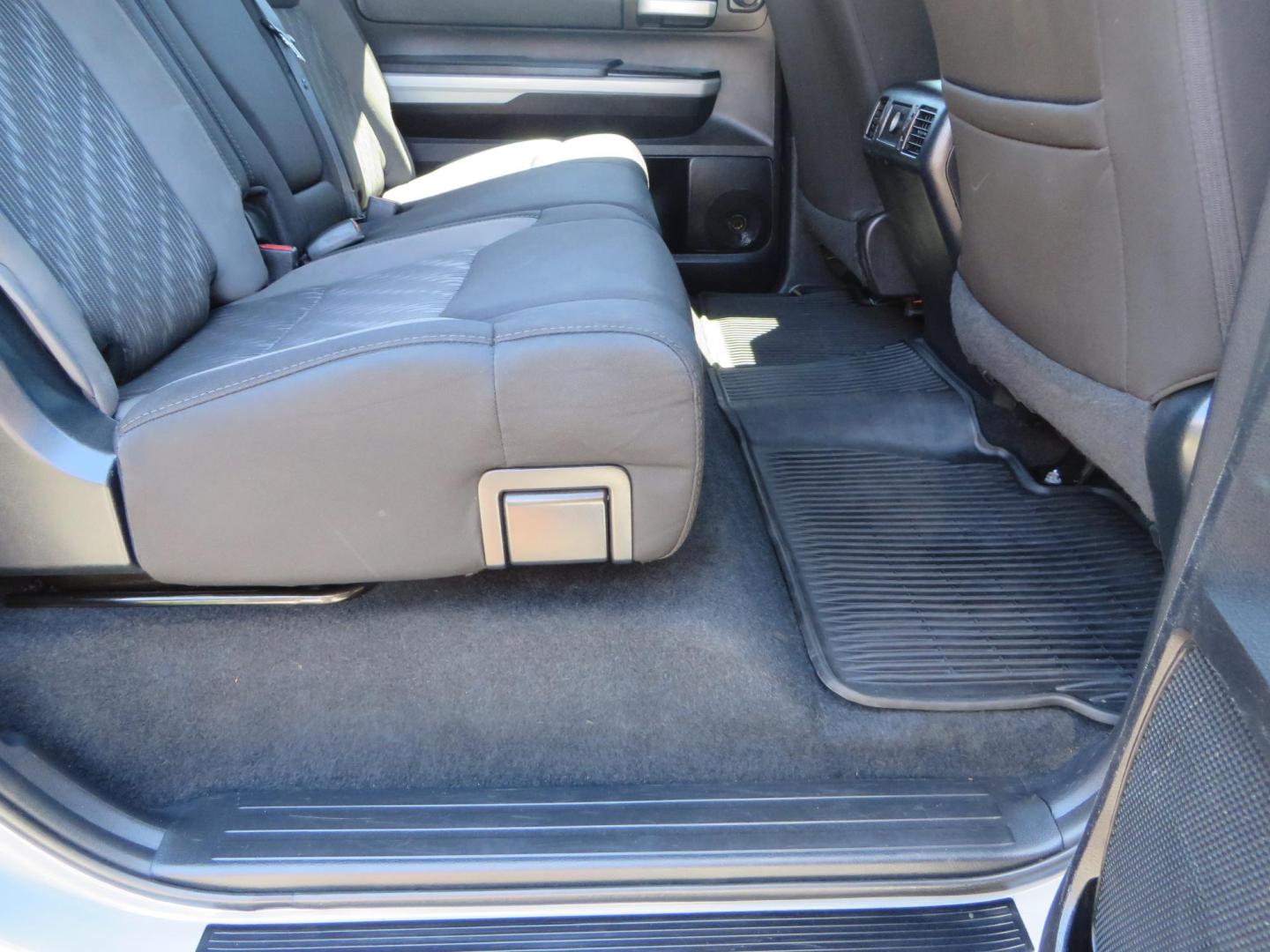 2018 Gray /Black Toyota Tundra SR5 5.7L V8 CrewMax 4WD (5TFDY5F15JX) with an 5.7L V8 DOHC 32V engine, 6A transmission, located at 2630 Grass Valley Highway, Auburn, CA, 95603, (530) 508-5100, 38.937893, -121.095482 - Lifted Tundra sitting on a Pro Comp 6" Lift kit, 37" Nitto Ridge Grappler tires, 20" Fuel Recoil wheels, N-Fab running boards, Grille Mounted Light Bar, Bilstein 5100 rear shocks, TRD dual exhaust, Fender Flares, and window tint. - Photo#54