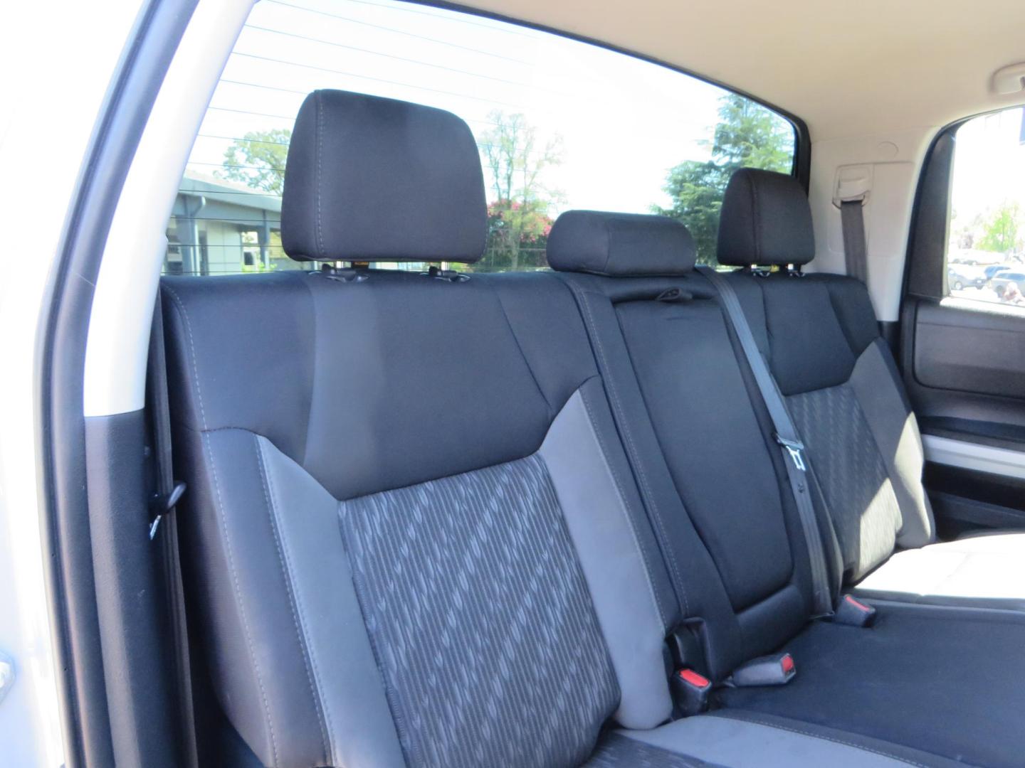 2018 Gray /Black Toyota Tundra SR5 5.7L V8 CrewMax 4WD (5TFDY5F15JX) with an 5.7L V8 DOHC 32V engine, 6A transmission, located at 2630 Grass Valley Highway, Auburn, CA, 95603, (530) 508-5100, 38.937893, -121.095482 - Lifted Tundra sitting on a Pro Comp 6" Lift kit, 37" Nitto Ridge Grappler tires, 20" Fuel Recoil wheels, N-Fab running boards, Grille Mounted Light Bar, Bilstein 5100 rear shocks, TRD dual exhaust, Fender Flares, and window tint. - Photo#53