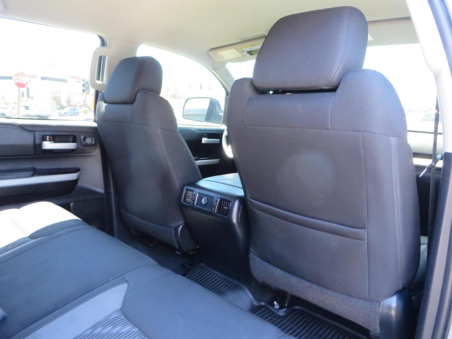 2018 Gray /Black Toyota Tundra SR5 5.7L V8 CrewMax 4WD (5TFDY5F15JX) with an 5.7L V8 DOHC 32V engine, 6A transmission, located at 2630 Grass Valley Highway, Auburn, CA, 95603, (530) 508-5100, 38.937893, -121.095482 - Lifted Tundra sitting on a Pro Comp 6" Lift kit, 37" Nitto Ridge Grappler tires, 20" Fuel Recoil wheels, N-Fab running boards, Grille Mounted Light Bar, Bilstein 5100 rear shocks, TRD dual exhaust, Fender Flares, and window tint. - Photo#55