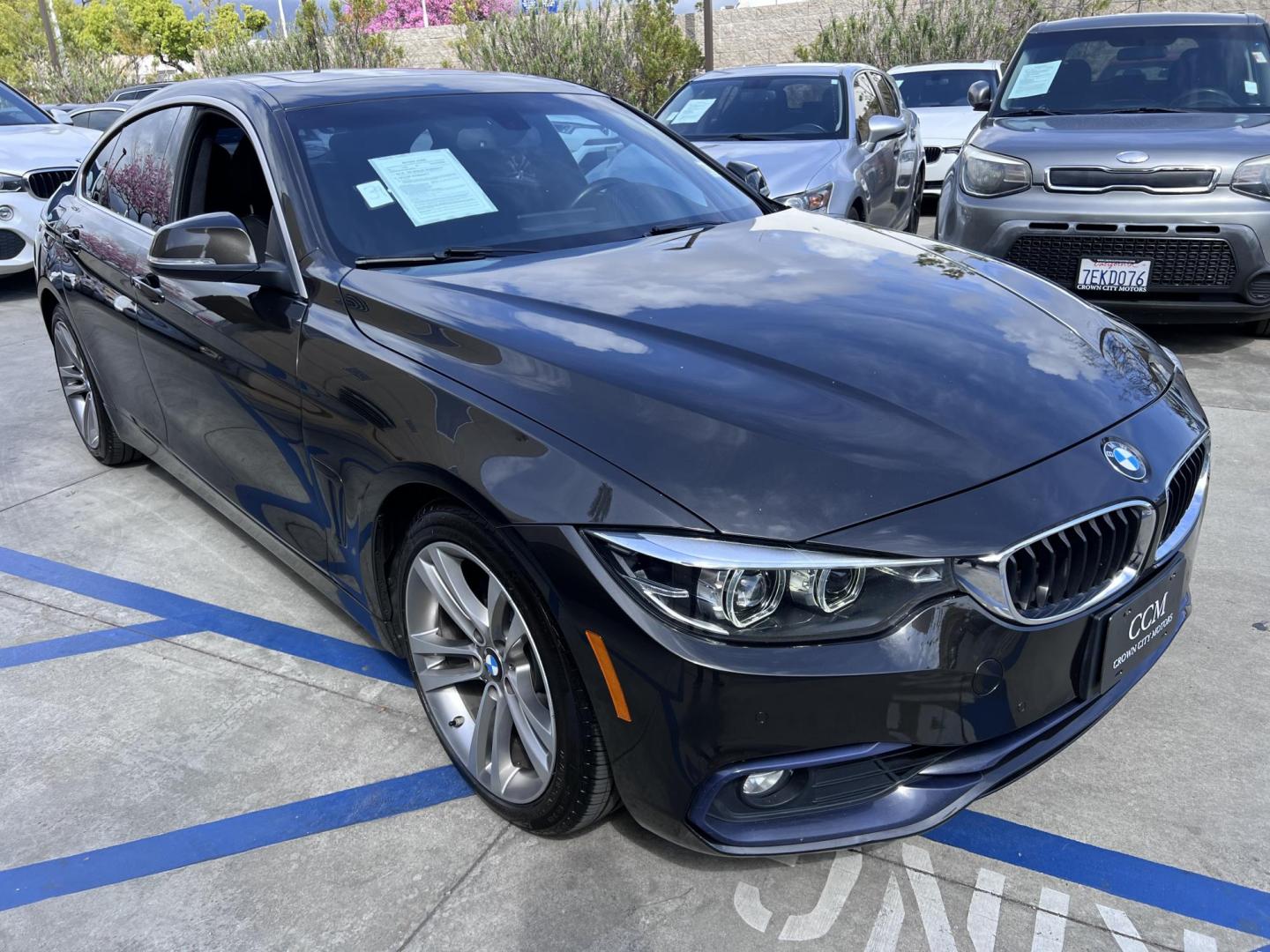 2019 Mineral Grey Metallic /Black BMW 4-Series 430i (WBA4J1C51KB) with an 2.0L L4 DOHC 16V engine, 8A transmission, located at 30 S. Berkeley Avenue, Pasadena, CA, 91107, (626) 248-7567, 34.145447, -118.109398 - Searching for a stylish yet practical luxury car? Look no further than this 2019 BMW 4-Series Gran Coupe 430i, now available at Crown City Motors of Pasadena. As a leading Buy Here Pay Here dealer, we specialize in bad credit used car financing, making it simple for drivers in Pasadena and beyond to - Photo#19