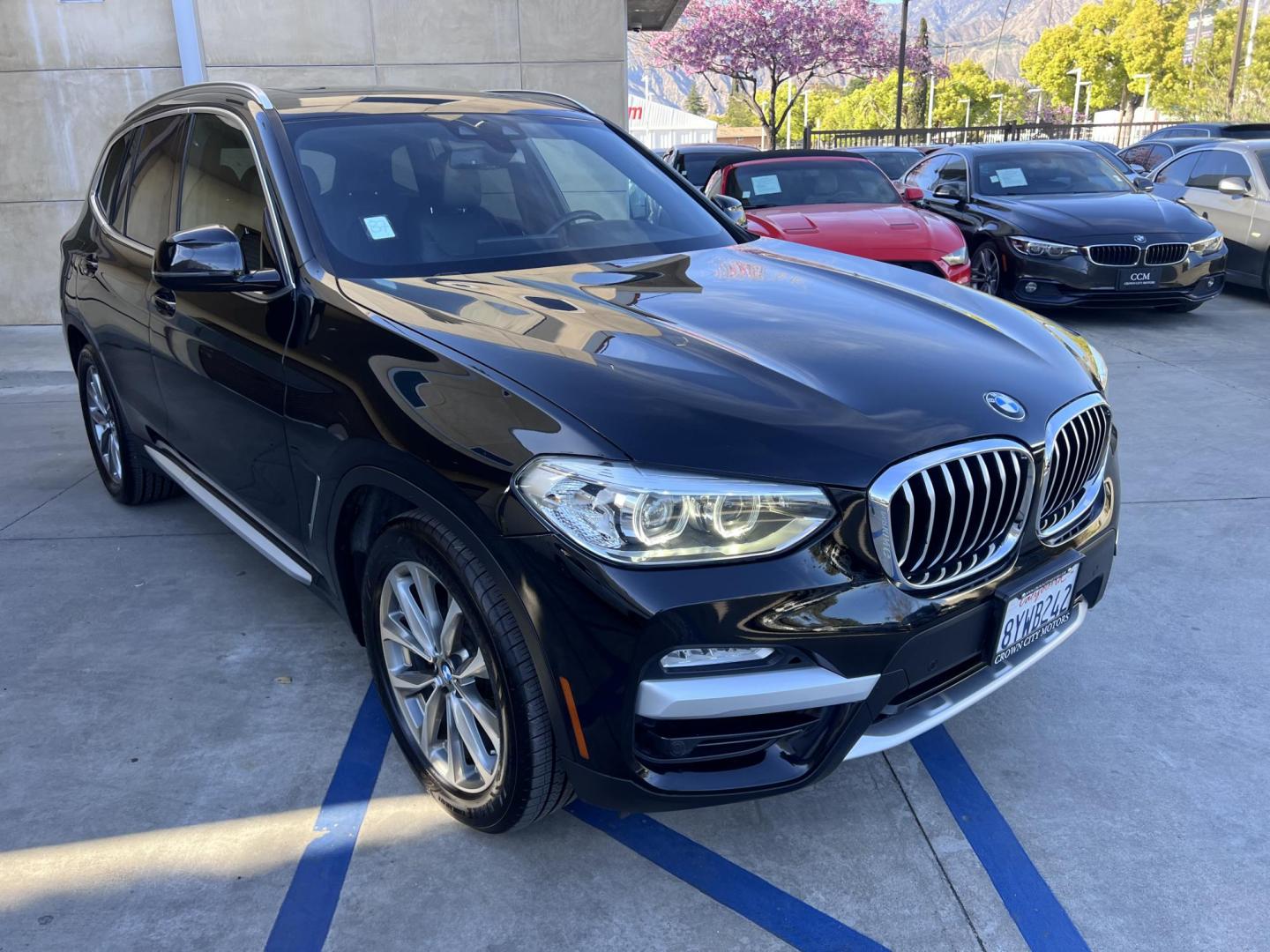 2019 BLACK /black BMW X3 xDrive30i (5UXTR7C55KL) with an 2.0L L4 DOHC 16V engine, 8A transmission, located at 30 S. Berkeley Avenue, Pasadena, CA, 91107, (626) 248-7567, 34.145447, -118.109398 - Photo#34