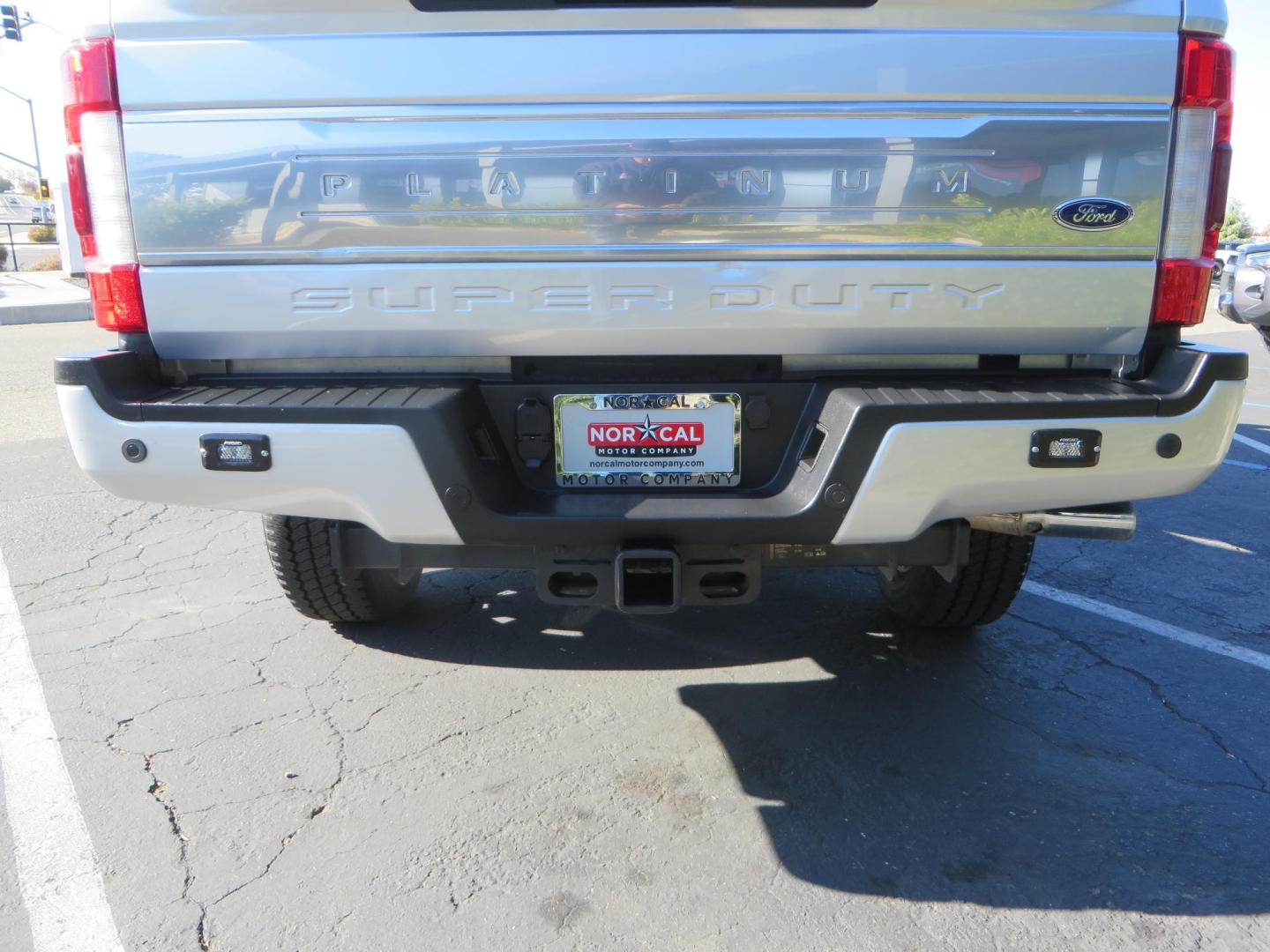 2019 SILVER /black Ford F-350 SD Platinum Crew Cab 4WD Long Bed (1FT8W3BT7KE) with an 6.7L V8 OHV 16V DIESEL engine, 6A transmission, located at 2630 Grass Valley Highway, Auburn, CA, 95603, (530) 508-5100, 38.937893, -121.095482 - Lond Bed Superduty with factory 5th wheel prep ready to tow with Rigid industries back up lights. - Photo#11