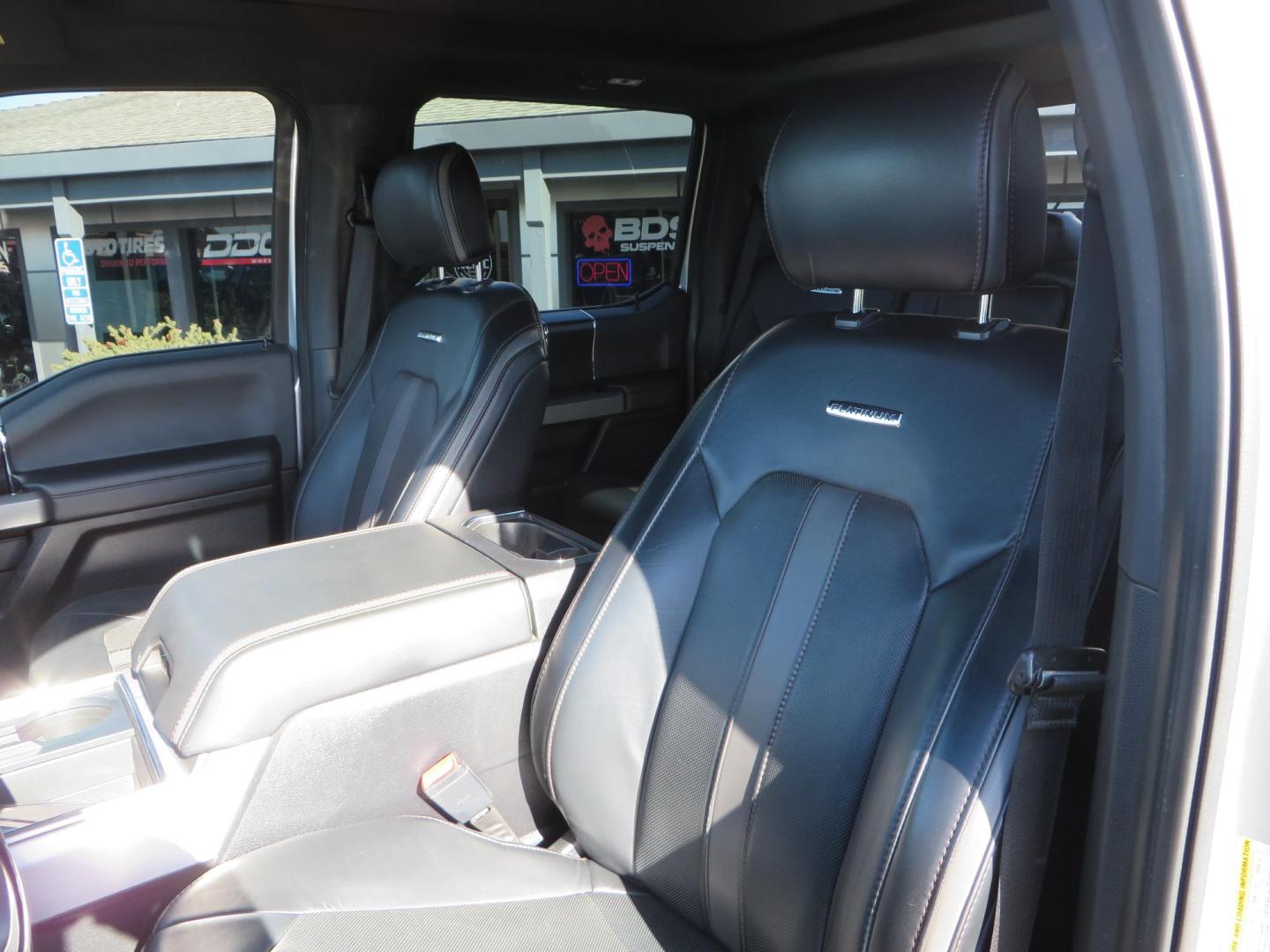 2019 SILVER /black Ford F-350 SD Platinum Crew Cab 4WD Long Bed (1FT8W3BT7KE) with an 6.7L V8 OHV 16V DIESEL engine, 6A transmission, located at 2630 Grass Valley Highway, Auburn, CA, 95603, (530) 508-5100, 38.937893, -121.095482 - Lond Bed Superduty with factory 5th wheel prep ready to tow with Rigid industries back up lights. - Photo#23