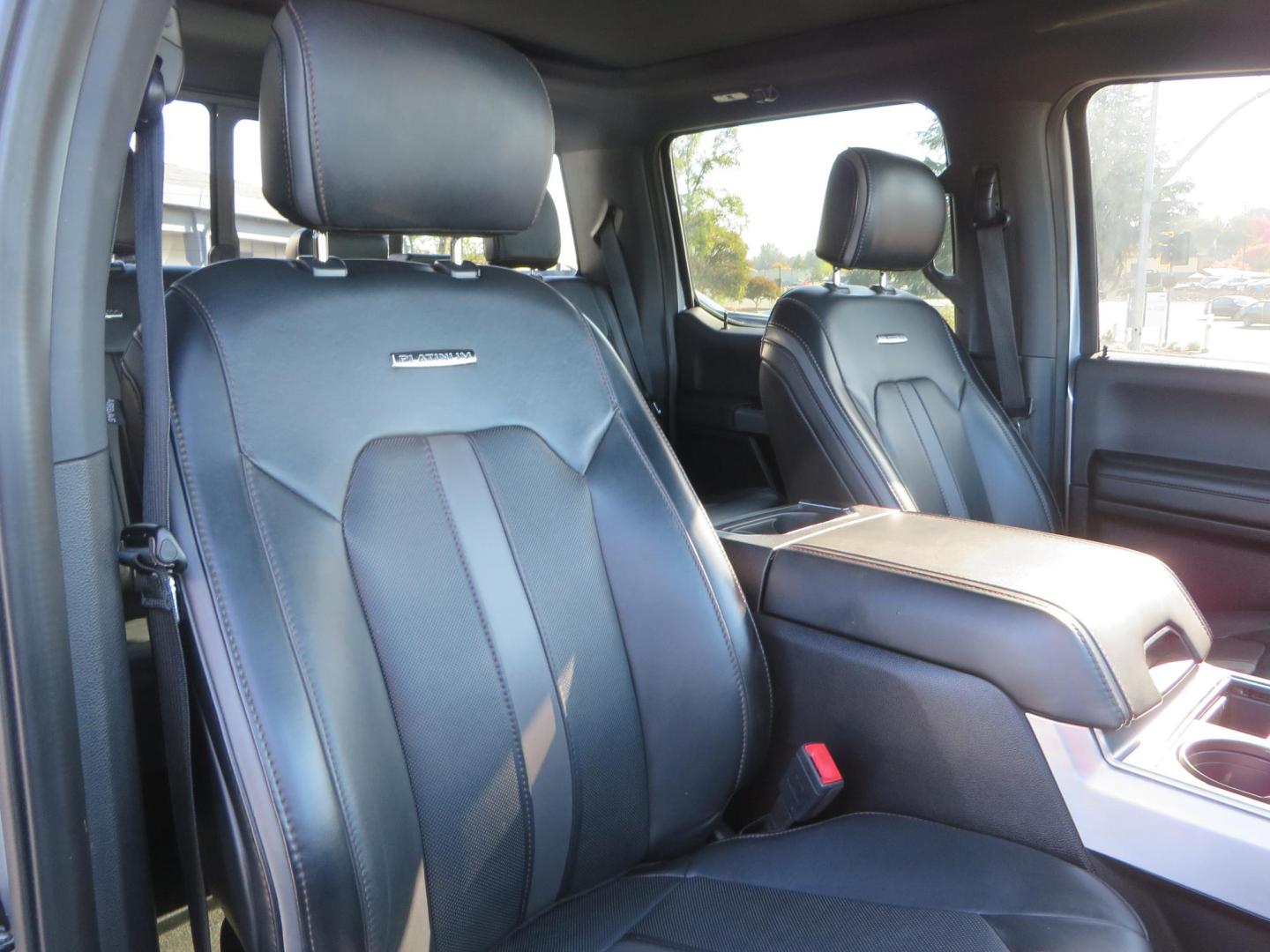 2019 SILVER /black Ford F-350 SD Platinum Crew Cab 4WD Long Bed (1FT8W3BT7KE) with an 6.7L V8 OHV 16V DIESEL engine, 6A transmission, located at 2630 Grass Valley Highway, Auburn, CA, 95603, (530) 508-5100, 38.937893, -121.095482 - Lond Bed Superduty with factory 5th wheel prep ready to tow with Rigid industries back up lights. - Photo#61