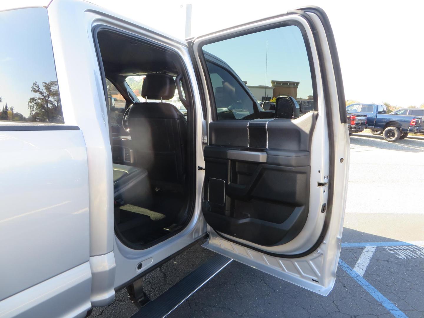 2019 SILVER /black Ford F-350 SD Platinum Crew Cab 4WD Long Bed (1FT8W3BT7KE) with an 6.7L V8 OHV 16V DIESEL engine, 6A transmission, located at 2630 Grass Valley Highway, Auburn, CA, 95603, (530) 508-5100, 38.937893, -121.095482 - Lond Bed Superduty with factory 5th wheel prep ready to tow with Rigid industries back up lights. - Photo#65
