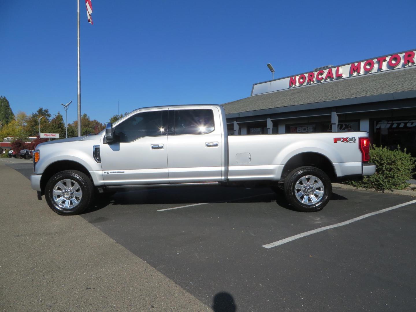 2019 SILVER /black Ford F-350 SD Platinum Crew Cab 4WD Long Bed (1FT8W3BT7KE) with an 6.7L V8 OHV 16V DIESEL engine, 6A transmission, located at 2630 Grass Valley Highway, Auburn, CA, 95603, (530) 508-5100, 38.937893, -121.095482 - Lond Bed Superduty with factory 5th wheel prep ready to tow with Rigid industries back up lights. - Photo#7