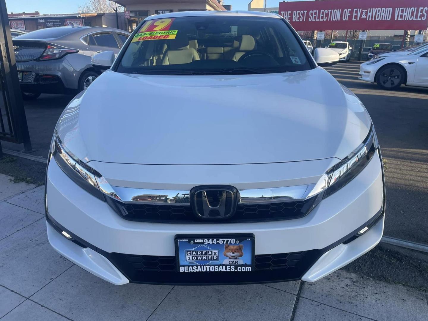 2019 Honda Clarity Touring Plug-In Hybrid (JHMZC5F35KC) with an 1.5L L4 DOHC 16V HYBRID engine, CVT transmission, located at 744 E Miner Ave, Stockton, CA, 95202, (209) 944-5770, 37.956863, -121.282082 - PLUS TAXES AND FEES NO CHAGRER AVAILABLE- Photo#2