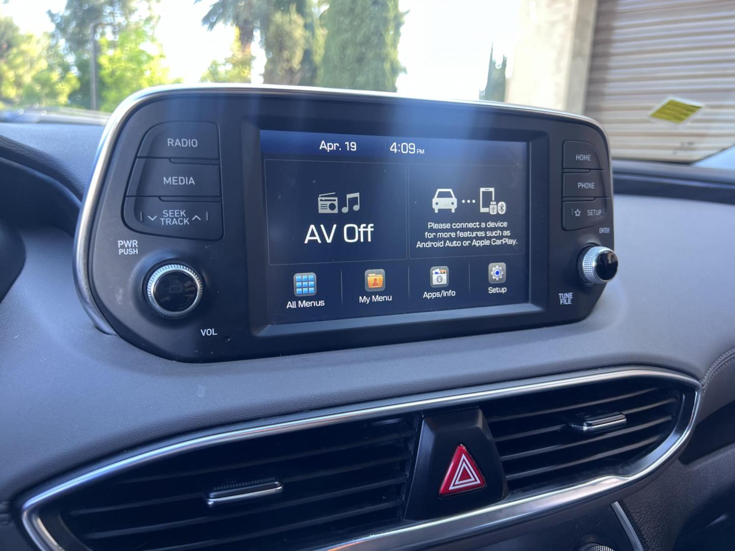 2019 Stormy BLue /Black Hyundai Santa Fe SEL 2.4 (5NMS33AD0KH) with an 2.4L L4 DOHC 16V engine, 8A transmission, located at 30 S. Berkeley Avenue, Pasadena, CA, 91107, (626) 248-7567, 34.145447, -118.109398 - Are you in the market for a stylish, reliable, and family-friendly SUV? Look no further than this 2019 Hyundai Santa Fe, available now at Crown City Motors, located at 30 S Berkeley Ave, Pasadena, CA 91107. As a premier Buy Here Pay Here dealership in Pasadena, we’re proud to offer this exceptiona - Photo#32