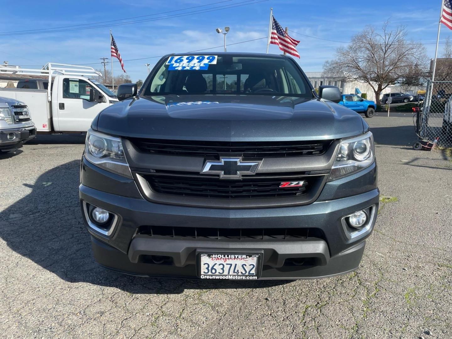 2019 Satin Steel Metallic Chevrolet Colorado Z71 (1GCPTDE18K1) with an 2.8L Duramax 2.8L Diesel Turbo I4 181hp 369ft. lbs. Common Rail Direct Injection engine, 6-Speed Shiftable Automatic transmission, located at 800 Riverside Ave, Roseville, CA, 95678, 916-773-4549 & Toll Free: 866-719-4393, 38.732265, -121.291039 - DURAMAX DIESEL CREW CAB 4X4 Z-71 ONE OWNER LEATHER - Photo#8