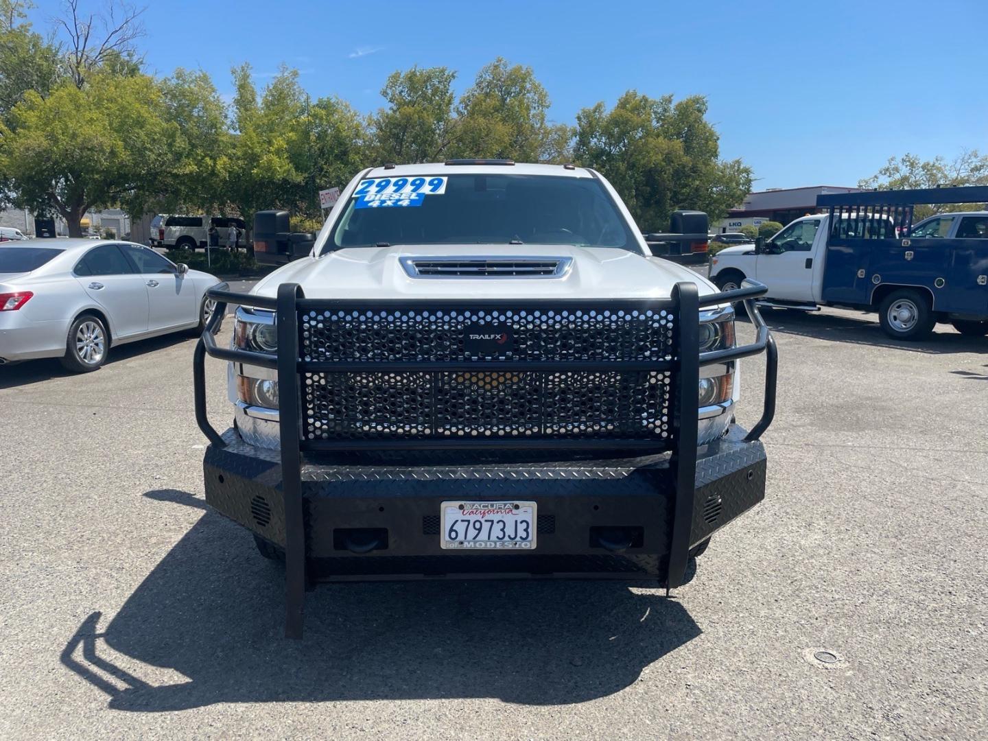 2019 Summit White Chevrolet Silverado 3500HD Work Truck (1GC4KVCY0KF) with an 6.6L Duramax 6.6L Biodiesel Turbo V8 445hp 910ft. lbs. Common Rail Direct Injection engine, Allison 1000 6-Speed Shiftable Automatic transmission, located at 800 Riverside Ave, Roseville, CA, 95678, 916-773-4549 & Toll Free: 866-719-4393, 38.732265, -121.291039 - DURAMAX DIESEL CREW CAB DUALLY 4X4 DIESEL ALLISON TRANSMISSION SERVICE RECORDS ON CLEAN CARFAX- Photo#8