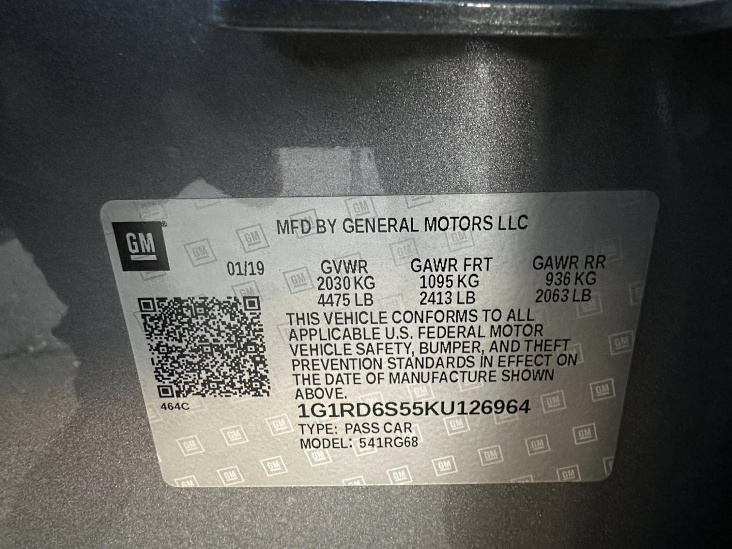 2019 Chevrolet Volt Premier (1G1RD6S55KU) with an 1.5L L4 DOHC 16V engine, CVT transmission, located at 744 E Miner Ave, Stockton, CA, 95202, (209) 944-5770, 37.956863, -121.282082 - PLUS TAXES AND FEES - Photo#14