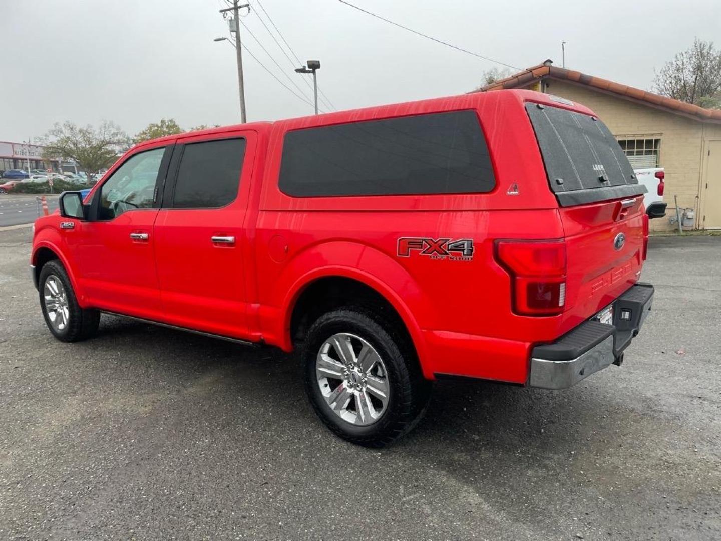 2019 Magma Red Ford F-150 Lariat (1FTEW1E44KF) with an 0.0 EcoBoost 3.5L Twin Turbo V6 375hp 470ft. lbs. Direct Injection engine, 10-Speed Shiftable Automatic transmission, located at 800 Riverside Ave, Roseville, CA, 95678, 916-773-4549 & Toll Free: 866-719-4393, 38.732265, -121.291039 - 4X4 SUPERCREW LARIAT SERVICE RECORDS ON CLEAN CARFAX - Photo#2