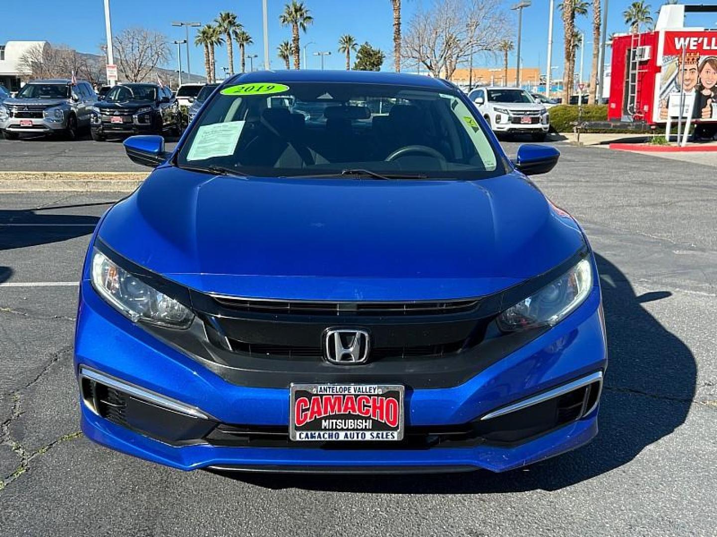 2019 BLUE Honda Civic Sedan (2HGFC2F64KH) with an 4-Cyl 2 Liter engine, Automatic CVT transmission, located at 412 Auto Vista Drive, Palmdale, 93551, (661) 945-0620, 34.592636, -118.136681 - Photo#1