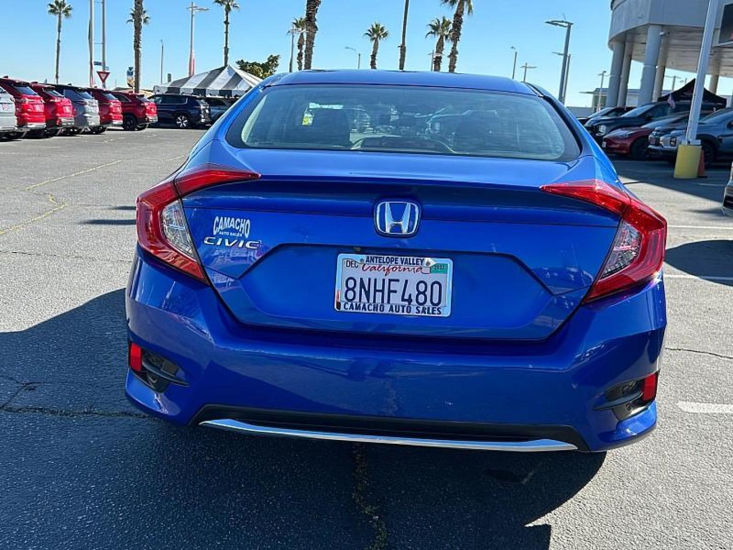2019 BLUE Honda Civic Sedan (2HGFC2F64KH) with an 4-Cyl 2 Liter engine, Automatic CVT transmission, located at 412 Auto Vista Drive, Palmdale, 93551, (661) 945-0620, 34.592636, -118.136681 - Photo#4