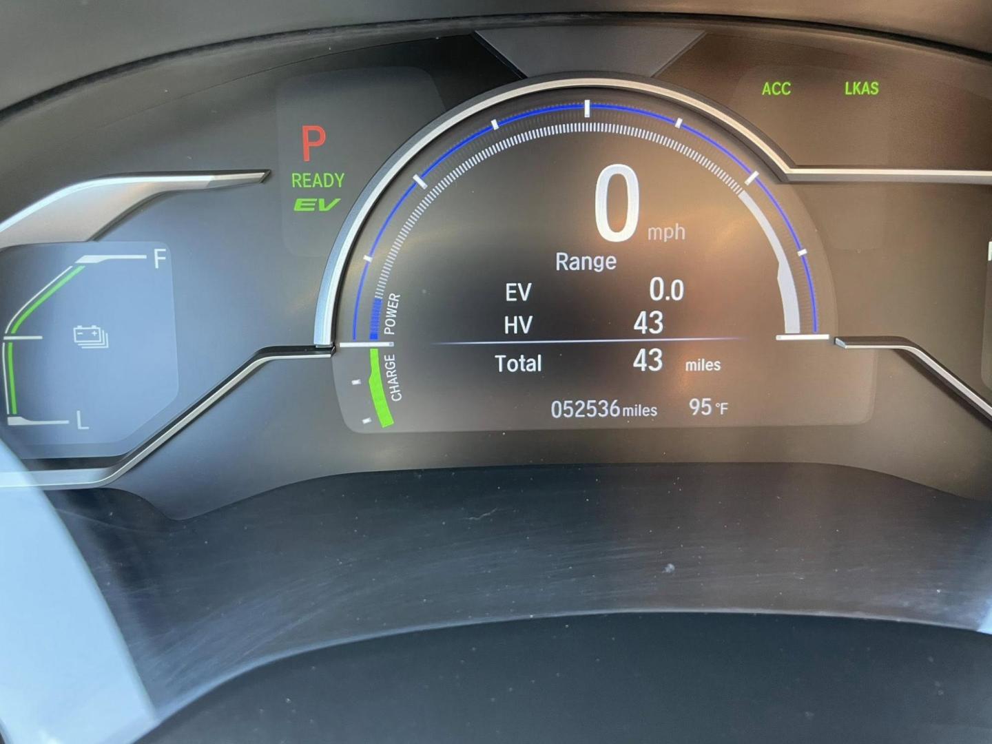 2019 Honda Clarity Plug-In Hybrid (JHMZC5F12KC) with an 1.5L L4 DOHC 16V HYBRID engine, CVT transmission, located at 744 E Miner Ave, Stockton, CA, 95202, (209) 944-5770, 37.956863, -121.282082 - PLUS TAXES AND FEES NO CHARGER AVAILABLE - Photo#13