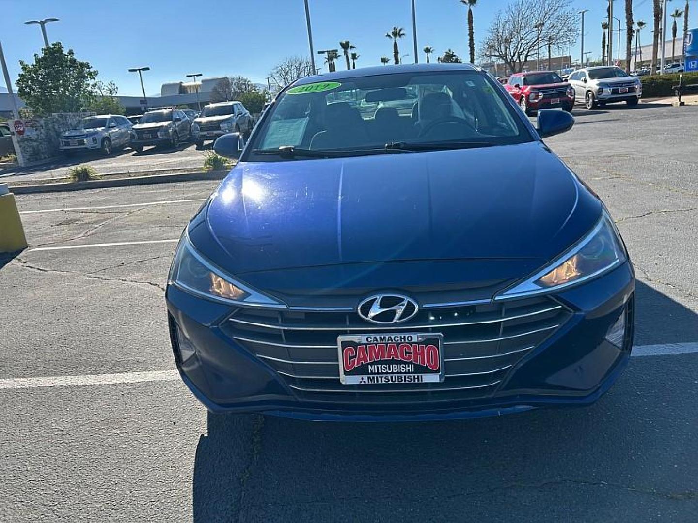 2019 BLUE Hyundai Elantra (5NPD74LF7KH) with an 4-Cyl 2.0 Liter engine, Automatic 6-Spd w/Shiftronic transmission, located at 412 Auto Vista Drive, Palmdale, 93551, (661) 945-0620, 34.592636, -118.136681- Photo#6