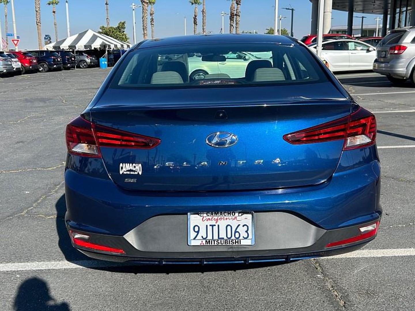 2019 BLUE Hyundai Elantra (5NPD74LF7KH) with an 4-Cyl 2.0 Liter engine, Automatic 6-Spd w/Shiftronic transmission, located at 412 Auto Vista Drive, Palmdale, 93551, (661) 945-0620, 34.592636, -118.136681- Photo#10