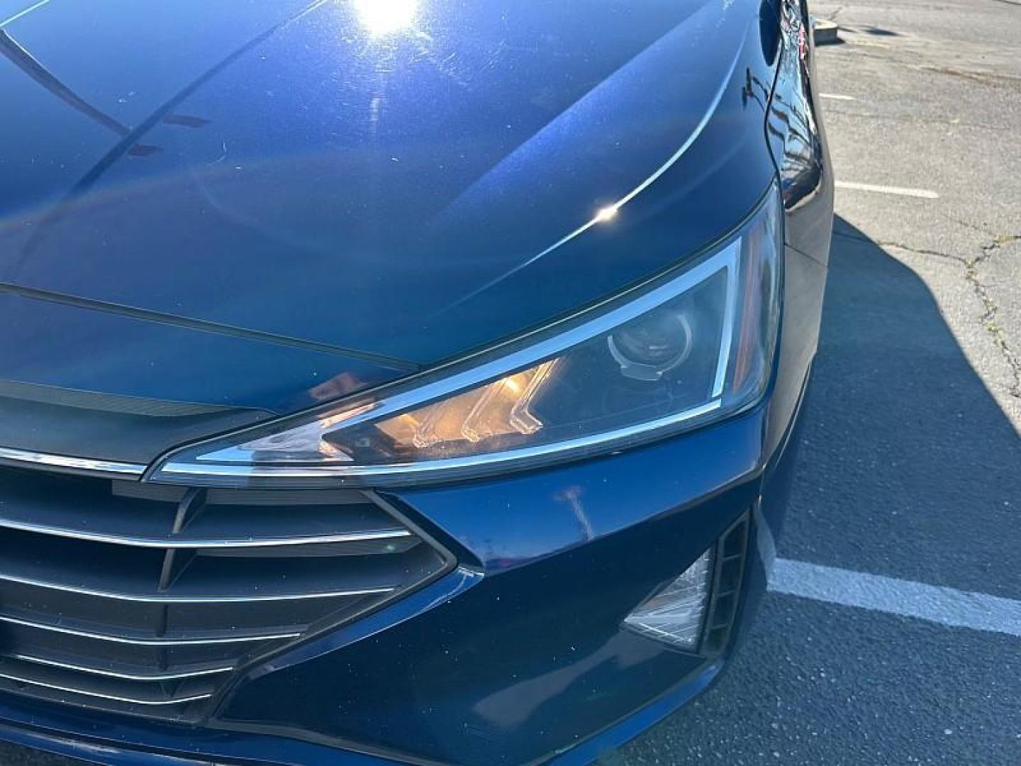 2019 BLUE Hyundai Elantra (5NPD74LF7KH) with an 4-Cyl 2.0 Liter engine, Automatic 6-Spd w/Shiftronic transmission, located at 412 Auto Vista Drive, Palmdale, 93551, (661) 945-0620, 34.592636, -118.136681- Photo#18