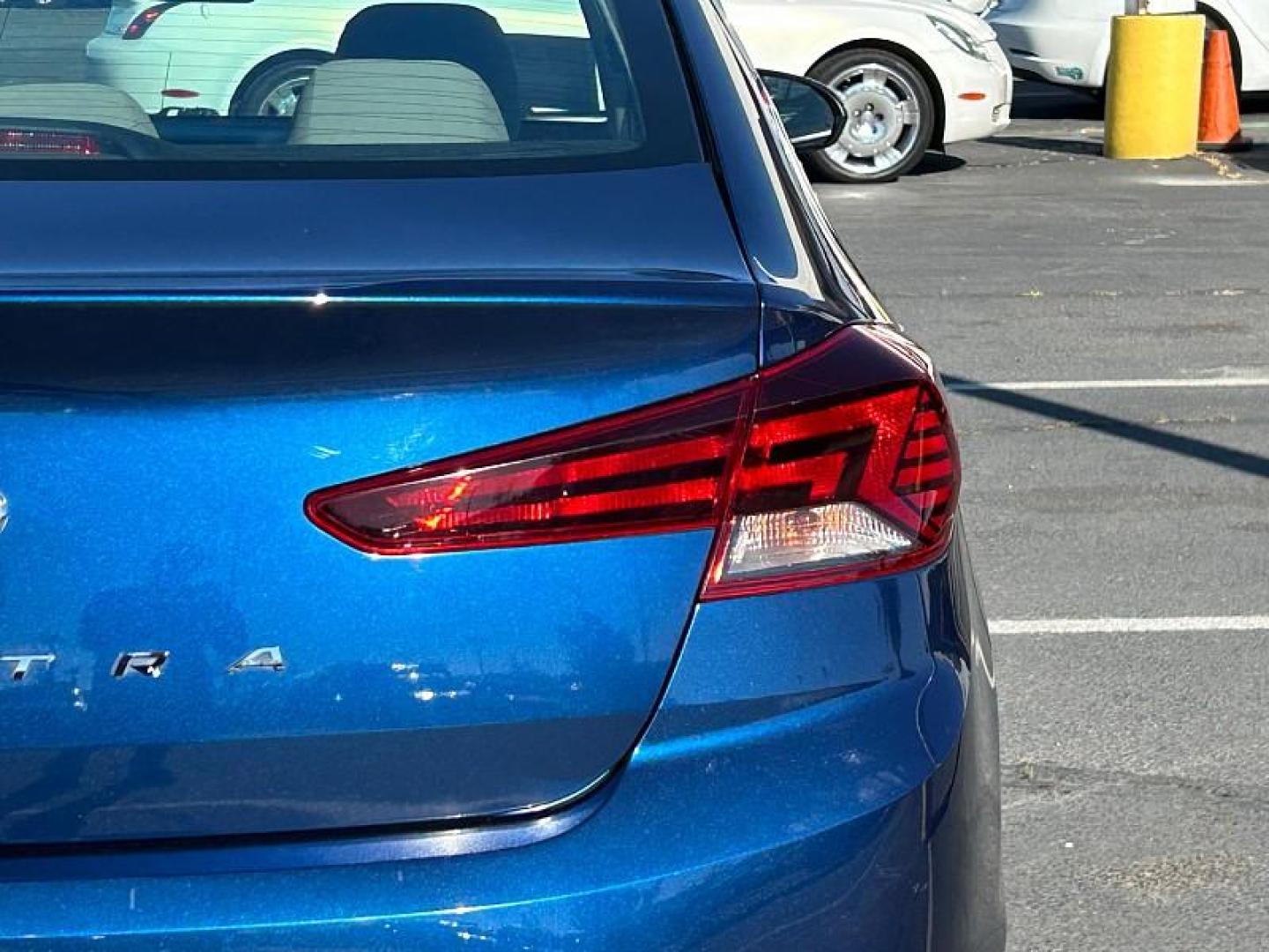 2019 BLUE Hyundai Elantra (5NPD74LF7KH) with an 4-Cyl 2.0 Liter engine, Automatic 6-Spd w/Shiftronic transmission, located at 412 Auto Vista Drive, Palmdale, 93551, (661) 945-0620, 34.592636, -118.136681- Photo#19