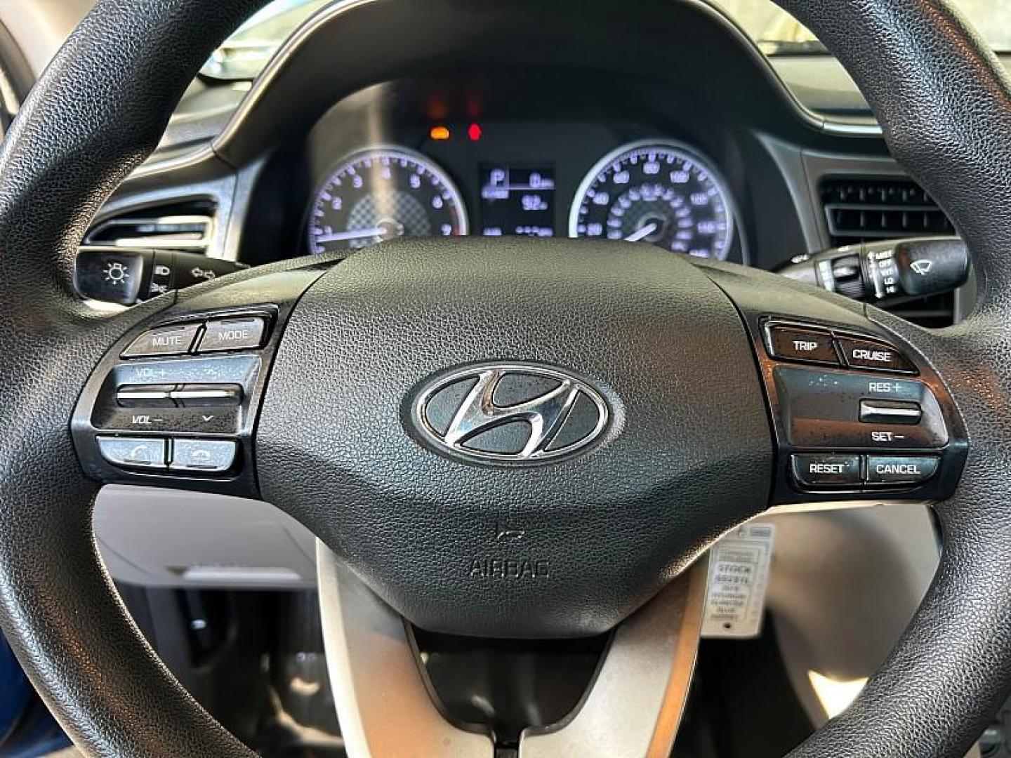 2019 BLUE Hyundai Elantra (5NPD74LF7KH) with an 4-Cyl 2.0 Liter engine, Automatic 6-Spd w/Shiftronic transmission, located at 412 Auto Vista Drive, Palmdale, 93551, (661) 945-0620, 34.592636, -118.136681- Photo#25