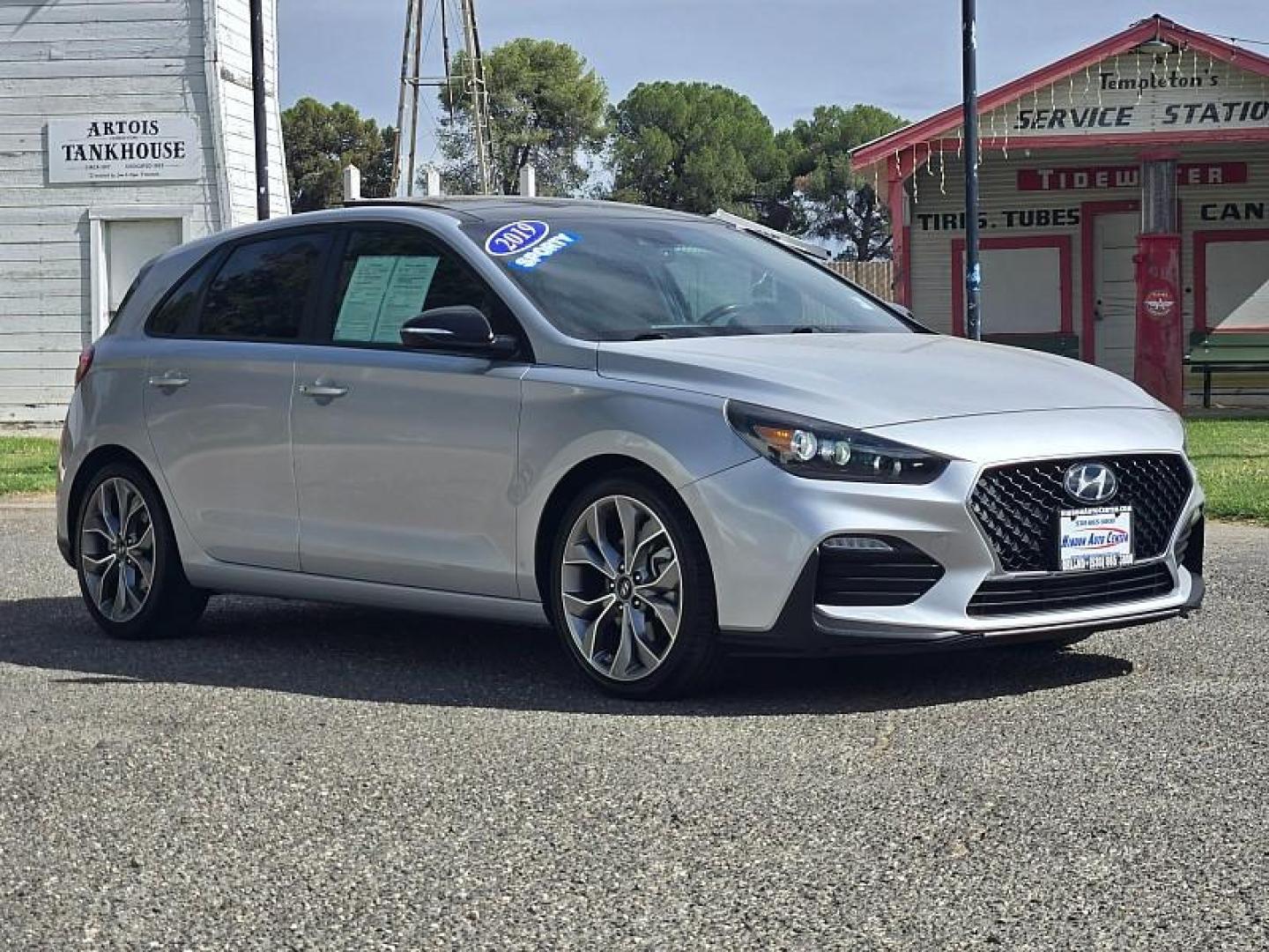 2019 SILVER Hyundai Elantra GT (KMHH55LC2KU) with an 4-Cyl Turbo 1.6 Liter engine, Automatic 7-Spd w/Dual-Clutch transmission, located at 246 E Walker St., Orland, 95963, (530) 865-5800, 39.747589, -122.178398 - Photo#1