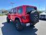 2019 RED Jeep Wrangler Unlimited (1C4HJXFG6KW) with an 6-Cyl 3.6 Liter engine, Automatic transmission, located at 412 Auto Vista Drive, Palmdale, 93551, (661) 945-0620, 34.592636, -118.136681 - Photo#4