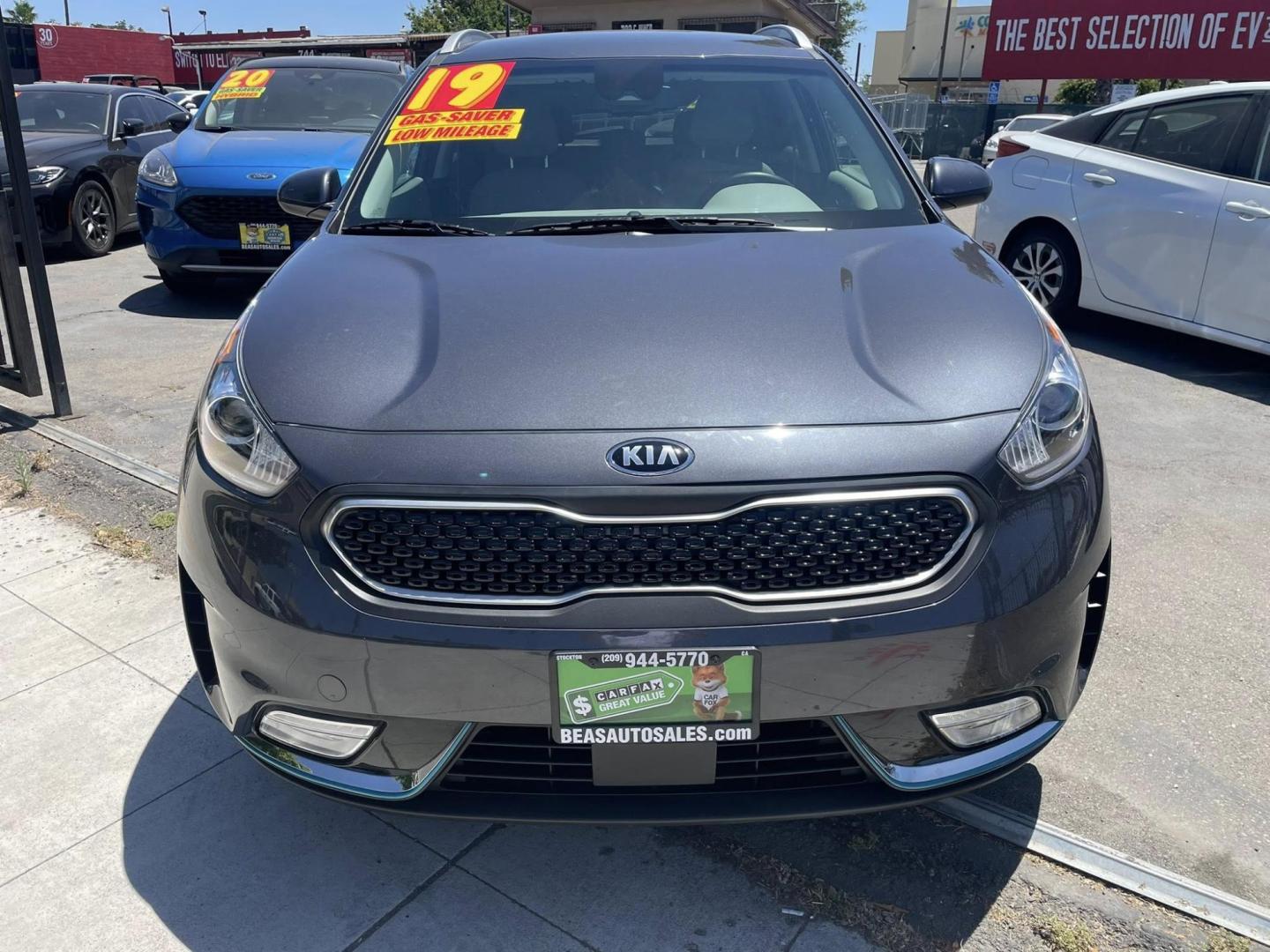 2019 Kia Niro Plug In Hybrid LX (KNDCM3LD5K5) , 6A transmission, located at 744 E Miner Ave, Stockton, CA, 95202, (209) 944-5770, 37.956863, -121.282082 - PLUS TAXES AND FEES NO CHARGER AVAILABLE - Photo#2