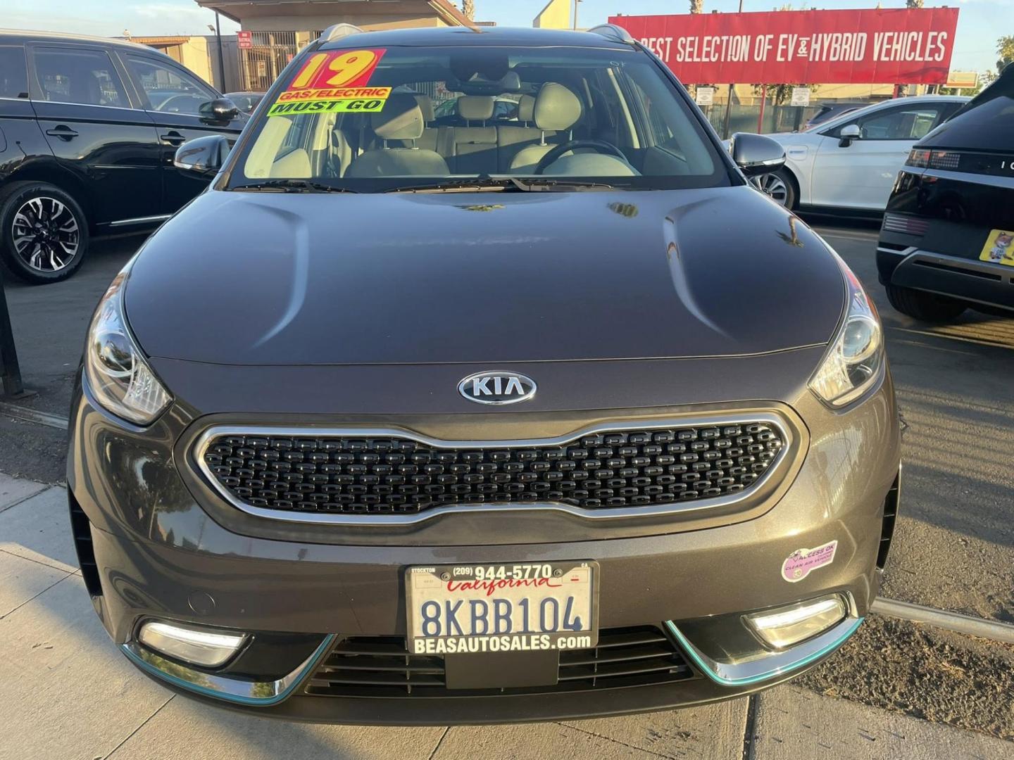2019 Kia Niro Plug In Hybrid EX (KNDCD3LD8K5) , 6A transmission, located at 744 E Miner Ave, Stockton, CA, 95202, (209) 944-5770, 37.956863, -121.282082 - PLUS TAXES AND FEES NO CHARGER AVAILABLE - Photo#2