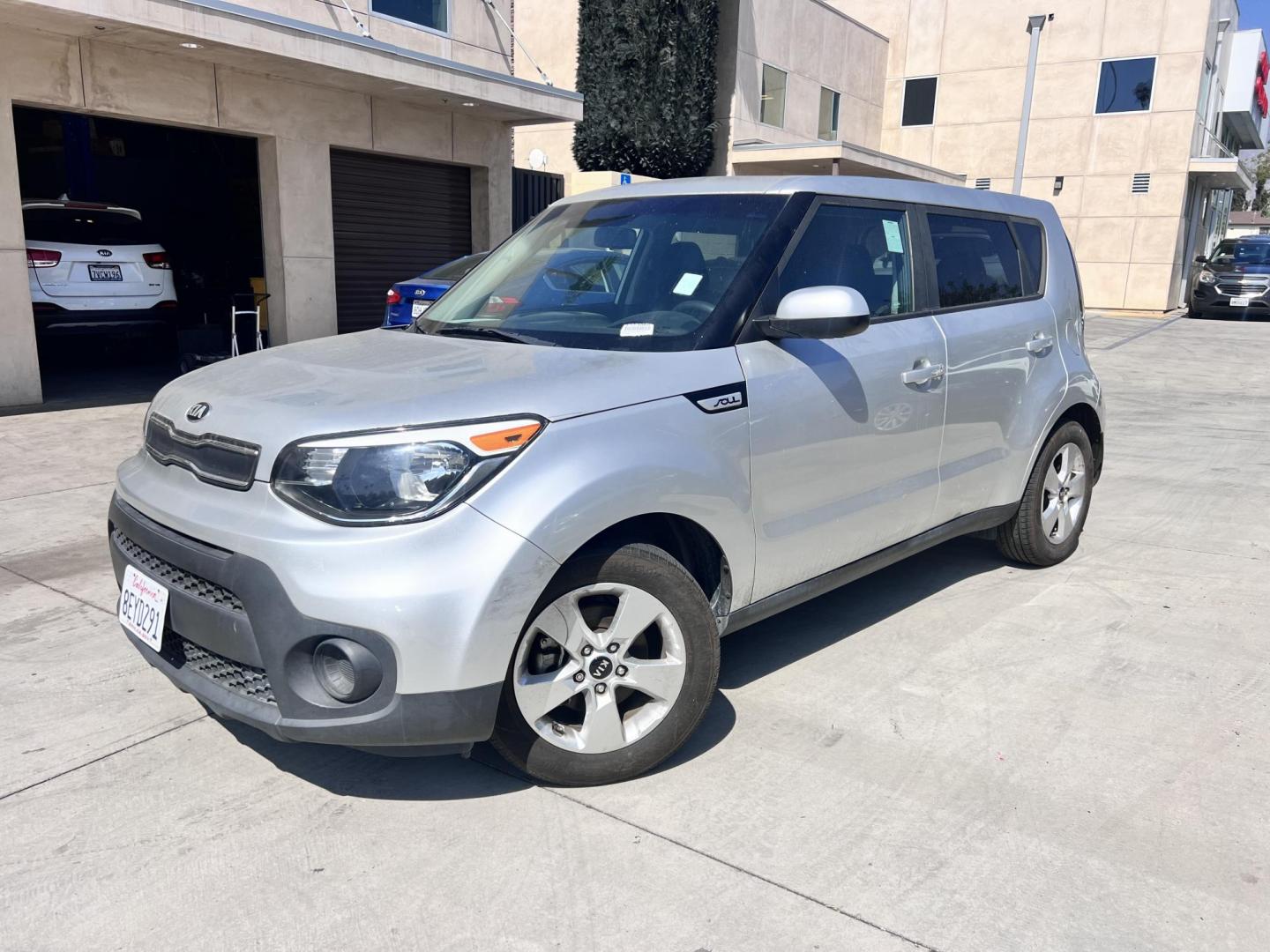2019 SILVER /Black Kia Soul Base 6M (KNDJN2A2XK7) with an 1.6L L4 DOHC 16V engine, Automatic transmission, located at 30 S. Berkeley Avenue, Pasadena, CA, 91107, (626) 248-7567, 34.145447, -118.109398 - 2019 Kia Soul – Compact, Fuel Efficient, Stylish – Buy Here Pay Here – $995 Down – Bad Credit OK – Crown City Motors – Pasadena, CA Looking for a reliable and affordable vehicle with a unique style and excellent gas mileage? This 2019 Kia Soul is the perfect choice for city drivers, f - Photo#0