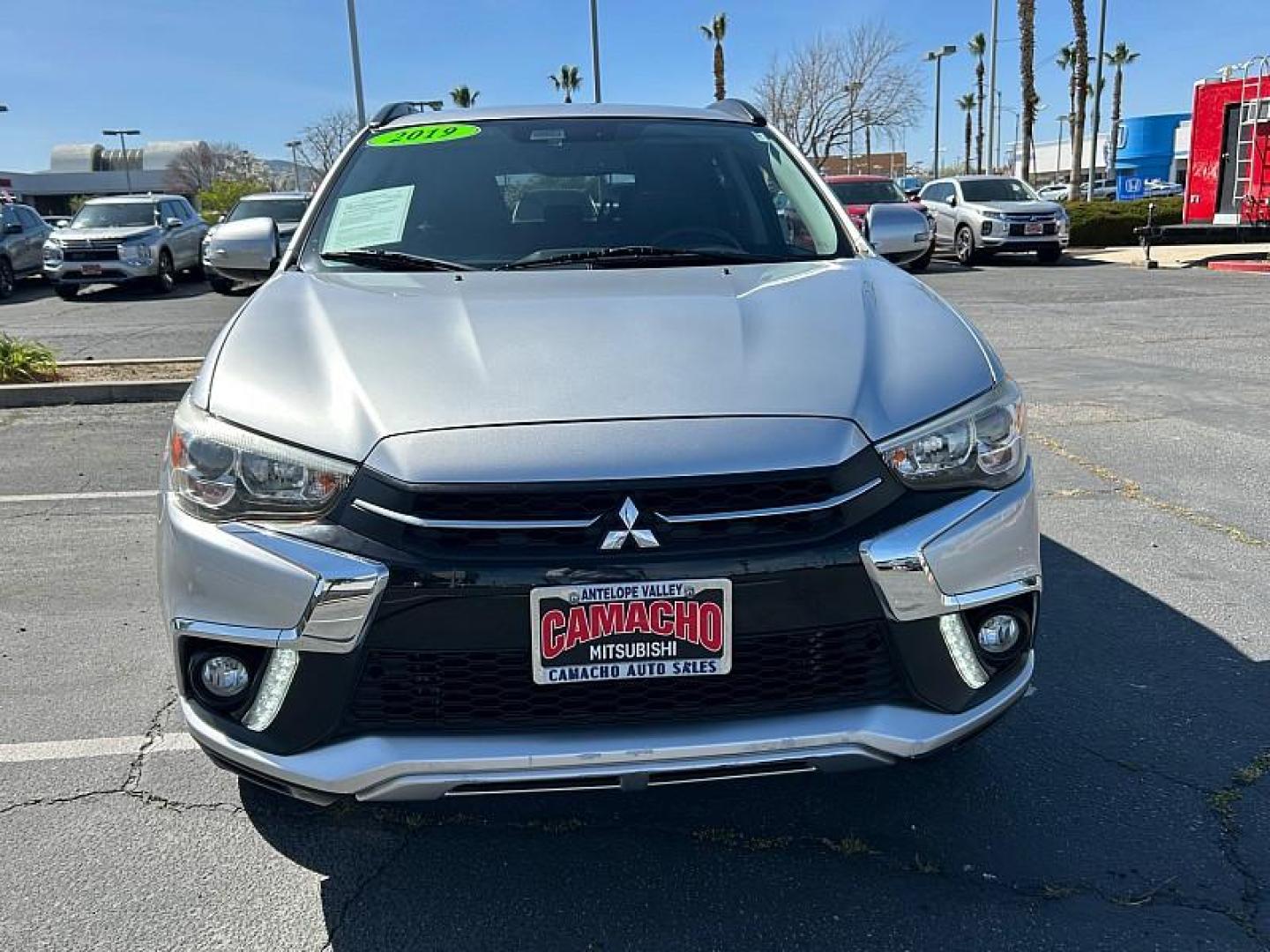 2019 SILVER Mitsubishi Outlander Sport (JA4AP4AW0KU) with an 4-Cyl 2.4 Liter engine, Automatic CVT w/Sportronic transmission, located at 412 Auto Vista Drive, Palmdale, 93551, (661) 945-0620, 34.592636, -118.136681 - Photo#1
