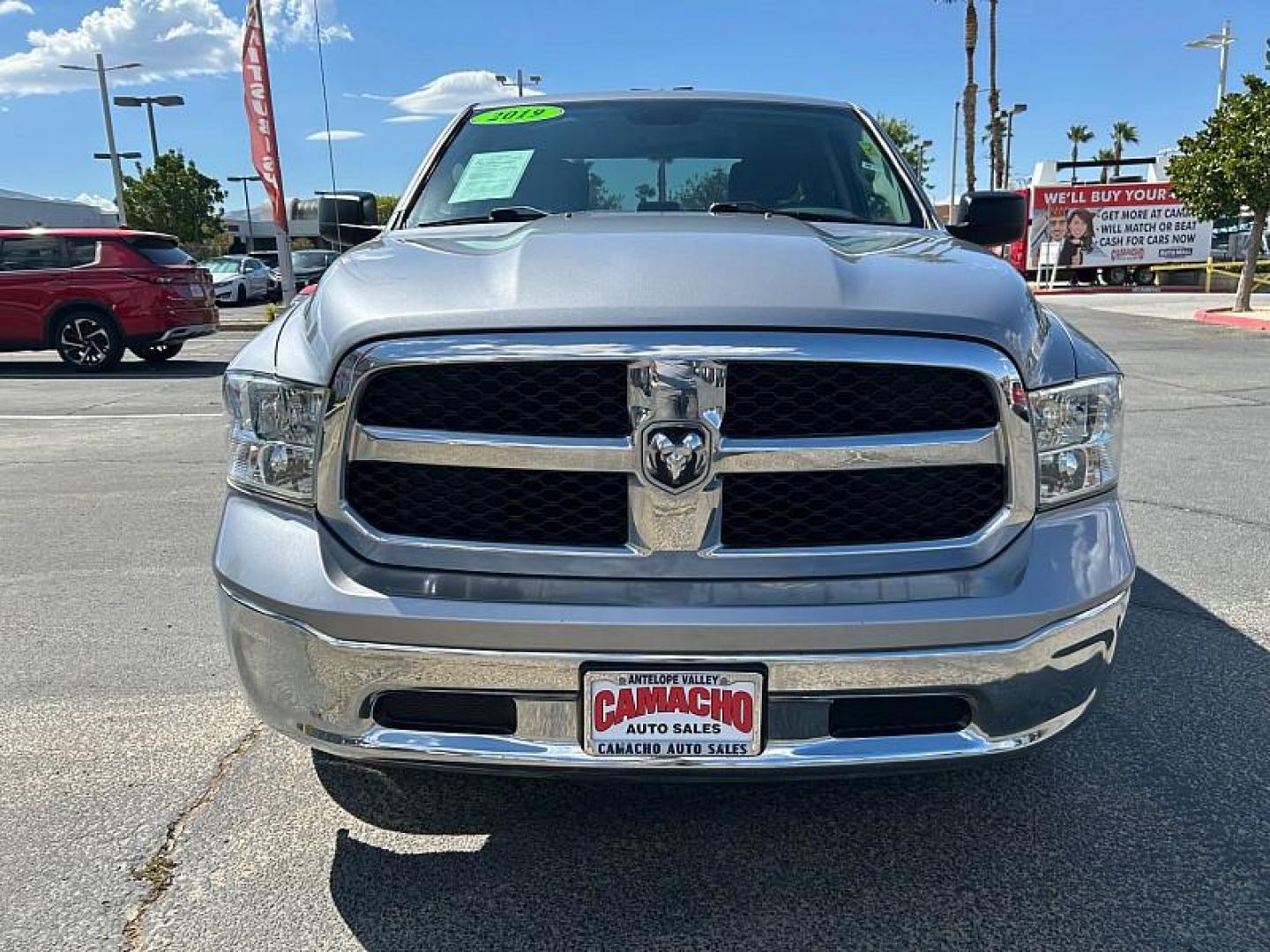 2019 SILVER Ram 1500 Classic 2WD (1C6RR6FG3KS) with an 6-Cyl 3.6 Liter engine, Automatic 8-Spd transmission, located at 412 Auto Vista Drive, Palmdale, 93551, (661) 945-0620, 34.592636, -118.136681 - Photo#2