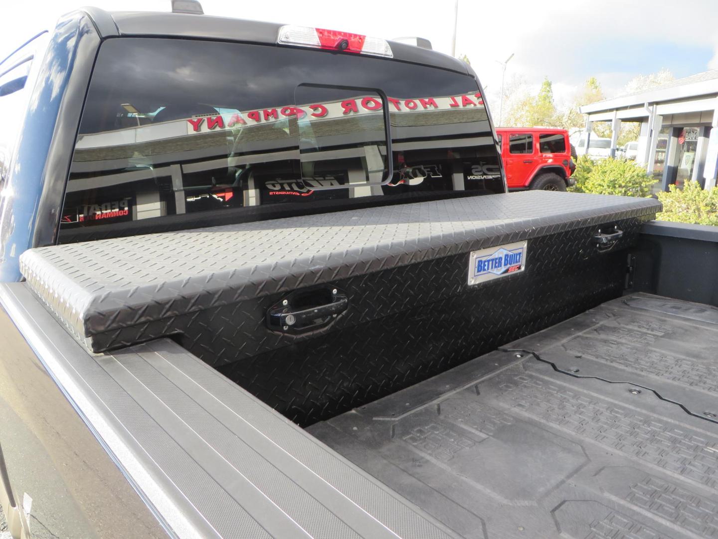 2020 BLACK /BROWN Ford F-350 SD King Ranch Crew Cab Long Bed 4WD (1FT8W3BT7LE) with an 6.7L V8 OHV 16V DIESEL engine, 6A transmission, located at 2630 Grass Valley Highway, Auburn, CA, 95603, (530) 508-5100, 38.937893, -121.095482 - Features a Decked Truck Bed storage system, Better Build toolbox, Bolt cable locks, Bug Defelector, and Weathertech side window deflectors.- Photo#13