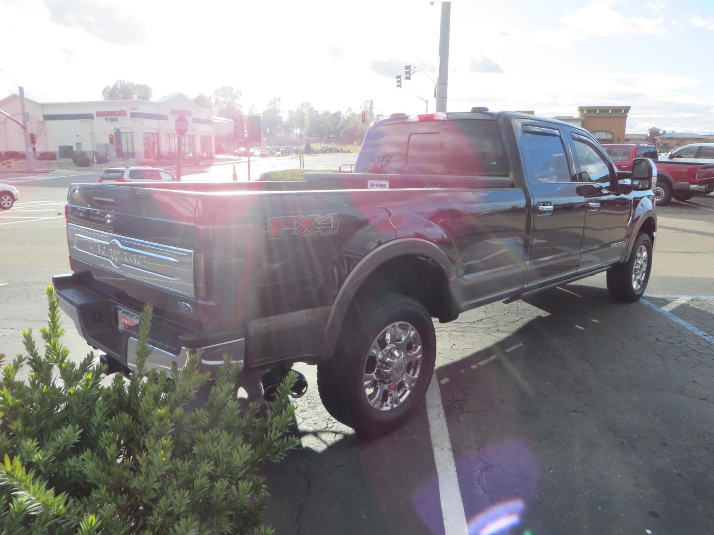 2020 BLACK /BROWN Ford F-350 SD King Ranch Crew Cab Long Bed 4WD (1FT8W3BT7LE) with an 6.7L V8 OHV 16V DIESEL engine, 6A transmission, located at 2630 Grass Valley Highway, Auburn, CA, 95603, (530) 508-5100, 38.937893, -121.095482 - Features a Decked Truck Bed storage system, Better Build toolbox, Bolt cable locks, Bug Defelector, and Weathertech side window deflectors.- Photo#3