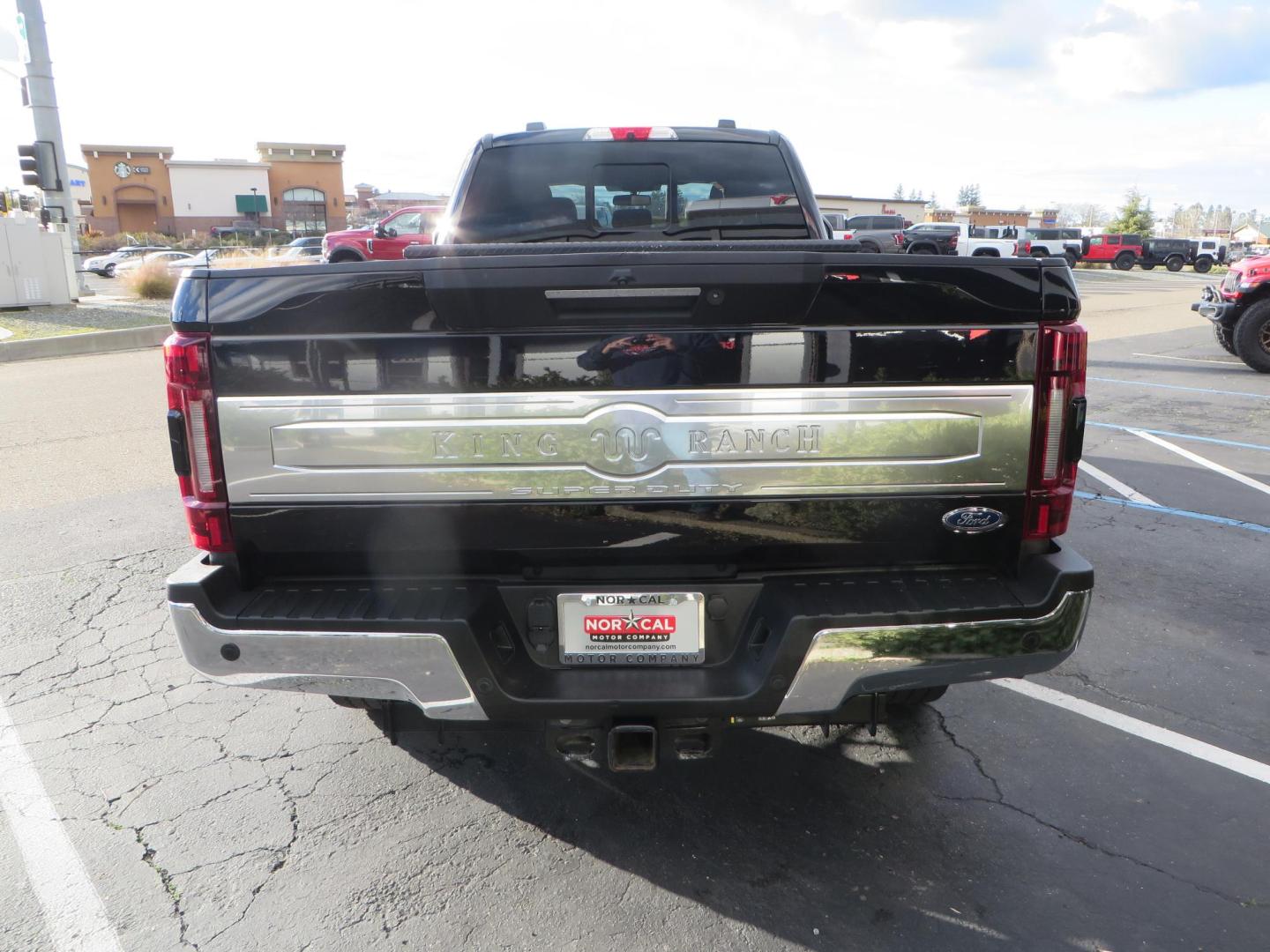 2020 BLACK /BROWN Ford F-350 SD King Ranch Crew Cab Long Bed 4WD (1FT8W3BT7LE) with an 6.7L V8 OHV 16V DIESEL engine, 6A transmission, located at 2630 Grass Valley Highway, Auburn, CA, 95603, (530) 508-5100, 38.937893, -121.095482 - Features a Decked Truck Bed storage system, Better Build toolbox, Bolt cable locks, Bug Defelector, and Weathertech side window deflectors.- Photo#5
