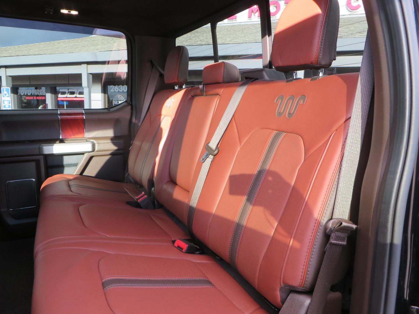 2020 BLACK /BROWN Ford F-350 SD King Ranch Crew Cab Long Bed 4WD (1FT8W3BT7LE) with an 6.7L V8 OHV 16V DIESEL engine, 6A transmission, located at 2630 Grass Valley Highway, Auburn, CA, 95603, (530) 508-5100, 38.937893, -121.095482 - Features a Decked Truck Bed storage system, Better Build toolbox, Bolt cable locks, Bug Defelector, and Weathertech side window deflectors.- Photo#52