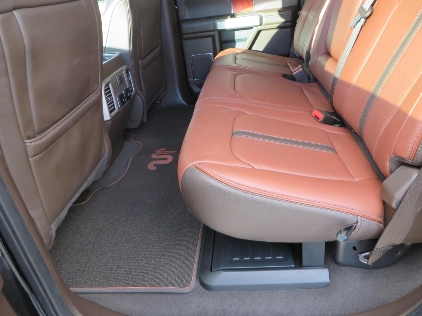 2020 BLACK /BROWN Ford F-350 SD King Ranch Crew Cab Long Bed 4WD (1FT8W3BT7LE) with an 6.7L V8 OHV 16V DIESEL engine, 6A transmission, located at 2630 Grass Valley Highway, Auburn, CA, 95603, (530) 508-5100, 38.937893, -121.095482 - Features a Decked Truck Bed storage system, Better Build toolbox, Bolt cable locks, Bug Defelector, and Weathertech side window deflectors.- Photo#55