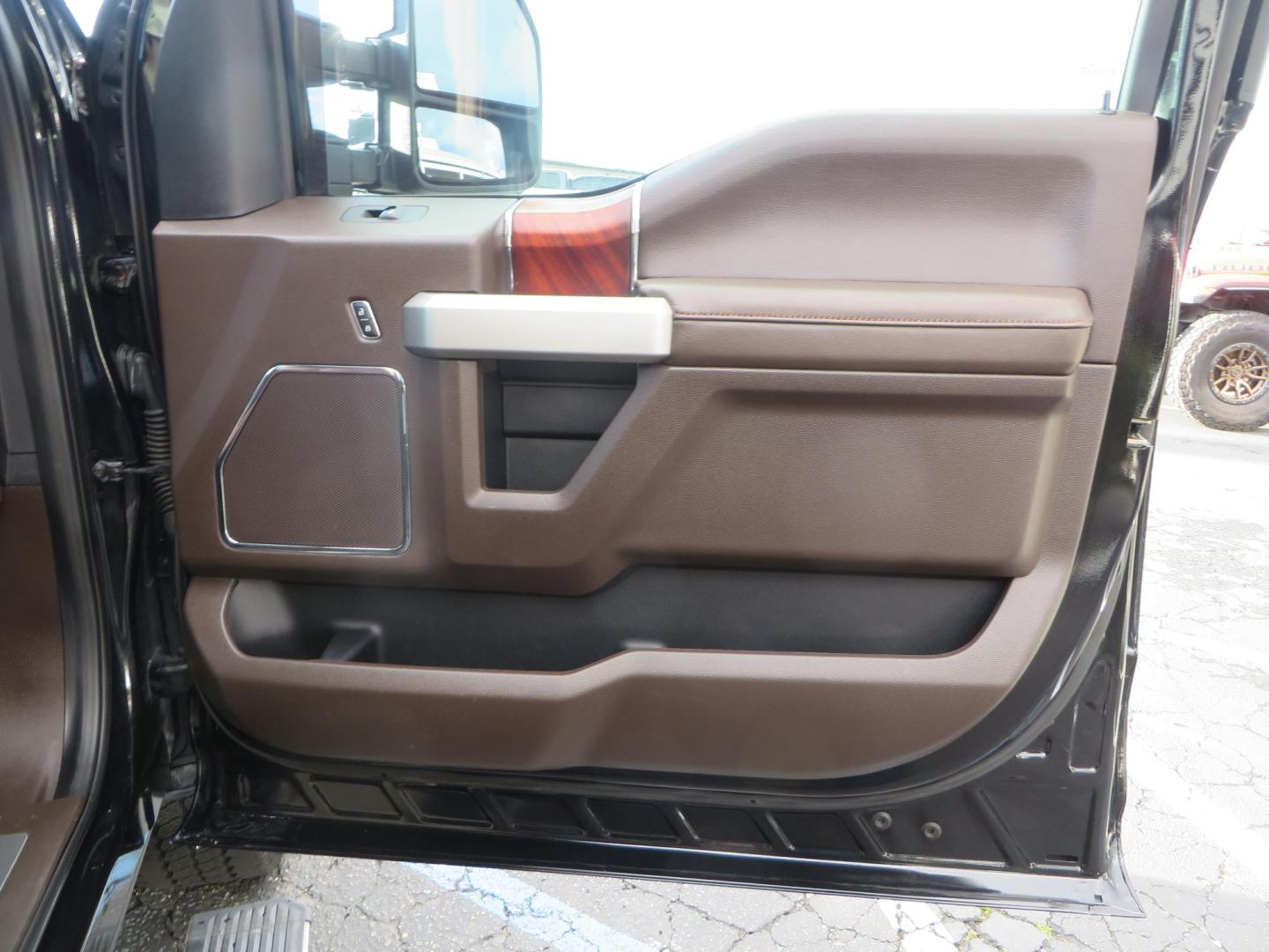 2020 BLACK /BROWN Ford F-350 SD King Ranch Crew Cab Long Bed 4WD (1FT8W3BT7LE) with an 6.7L V8 OHV 16V DIESEL engine, 6A transmission, located at 2630 Grass Valley Highway, Auburn, CA, 95603, (530) 508-5100, 38.937893, -121.095482 - Features a Decked Truck Bed storage system, Better Build toolbox, Bolt cable locks, Bug Defelector, and Weathertech side window deflectors.- Photo#57