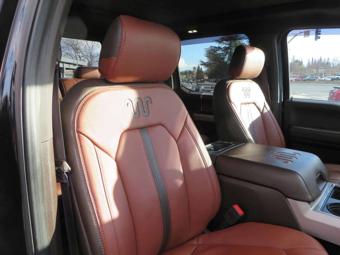 2020 BLACK /BROWN Ford F-350 SD King Ranch Crew Cab Long Bed 4WD (1FT8W3BT7LE) with an 6.7L V8 OHV 16V DIESEL engine, 6A transmission, located at 2630 Grass Valley Highway, Auburn, CA, 95603, (530) 508-5100, 38.937893, -121.095482 - Features a Decked Truck Bed storage system, Better Build toolbox, Bolt cable locks, Bug Defelector, and Weathertech side window deflectors.- Photo#60