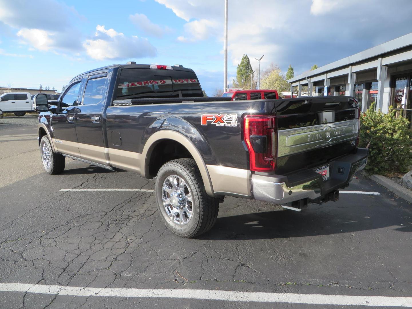 2020 BLACK /BROWN Ford F-350 SD King Ranch Crew Cab Long Bed 4WD (1FT8W3BT7LE) with an 6.7L V8 OHV 16V DIESEL engine, 6A transmission, located at 2630 Grass Valley Highway, Auburn, CA, 95603, (530) 508-5100, 38.937893, -121.095482 - Features a Decked Truck Bed storage system, Better Build toolbox, Bolt cable locks, Bug Defelector, and Weathertech side window deflectors.- Photo#6