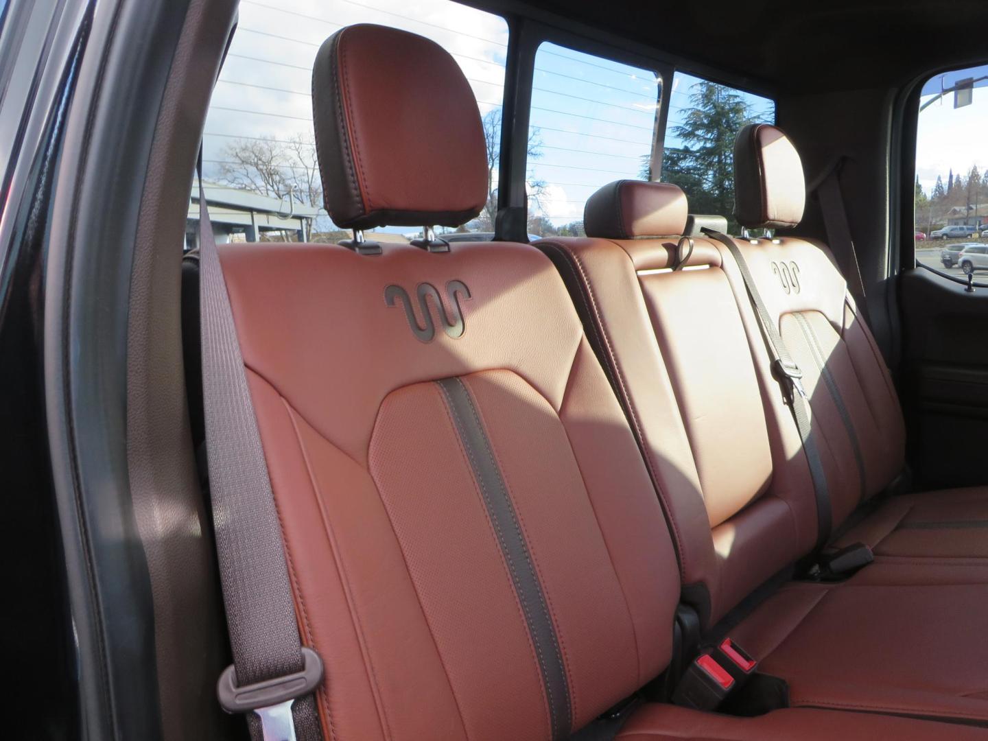 2020 BLACK /BROWN Ford F-350 SD King Ranch Crew Cab Long Bed 4WD (1FT8W3BT7LE) with an 6.7L V8 OHV 16V DIESEL engine, 6A transmission, located at 2630 Grass Valley Highway, Auburn, CA, 95603, (530) 508-5100, 38.937893, -121.095482 - Features a Decked Truck Bed storage system, Better Build toolbox, Bolt cable locks, Bug Defelector, and Weathertech side window deflectors.- Photo#66