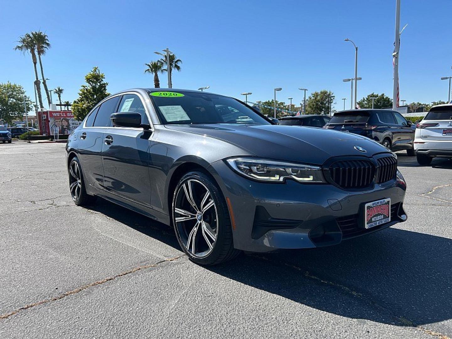 2020 GRAY BMW 3 Series (WBA5R1C04LF) with an 4-Cyl Turbo 2.0 Liter engine, Automatic 8-Spd Sport w/Sport transmission, located at 412 Auto Vista Drive, Palmdale, 93551, (661) 945-0620, 34.592636, -118.136681 - Photo#0