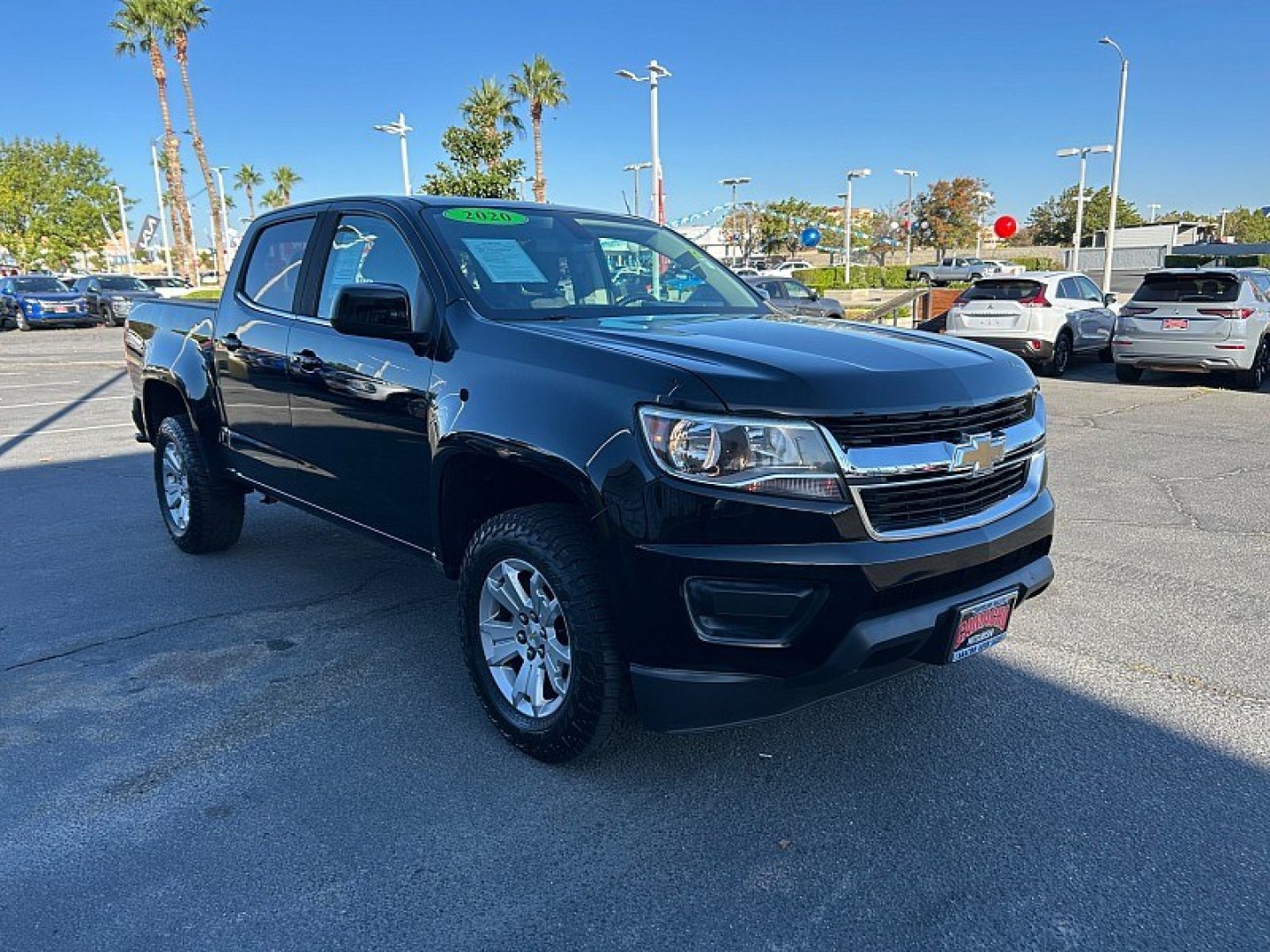 2020 BLACK /black Chevrolet Colorado 2WD (1GCGSCEN1L1) with an V6 VVT 3.6 Liter engine, Automatic transmission, located at 412 Auto Vista Drive, Palmdale, 93551, (661) 945-0620, 34.592636, -118.136681 - Get the versatility and power you need with this 2020 Chevrolet Colorado LT Crew Cab!Powered by a 3.6L V6 engine producing 308 horsepower and paired with an 8-speed automatic transmission, this Colorado delivers responsive performance for daily driving and weekend hauling. Enjoy a comfortable cabin- Photo#0