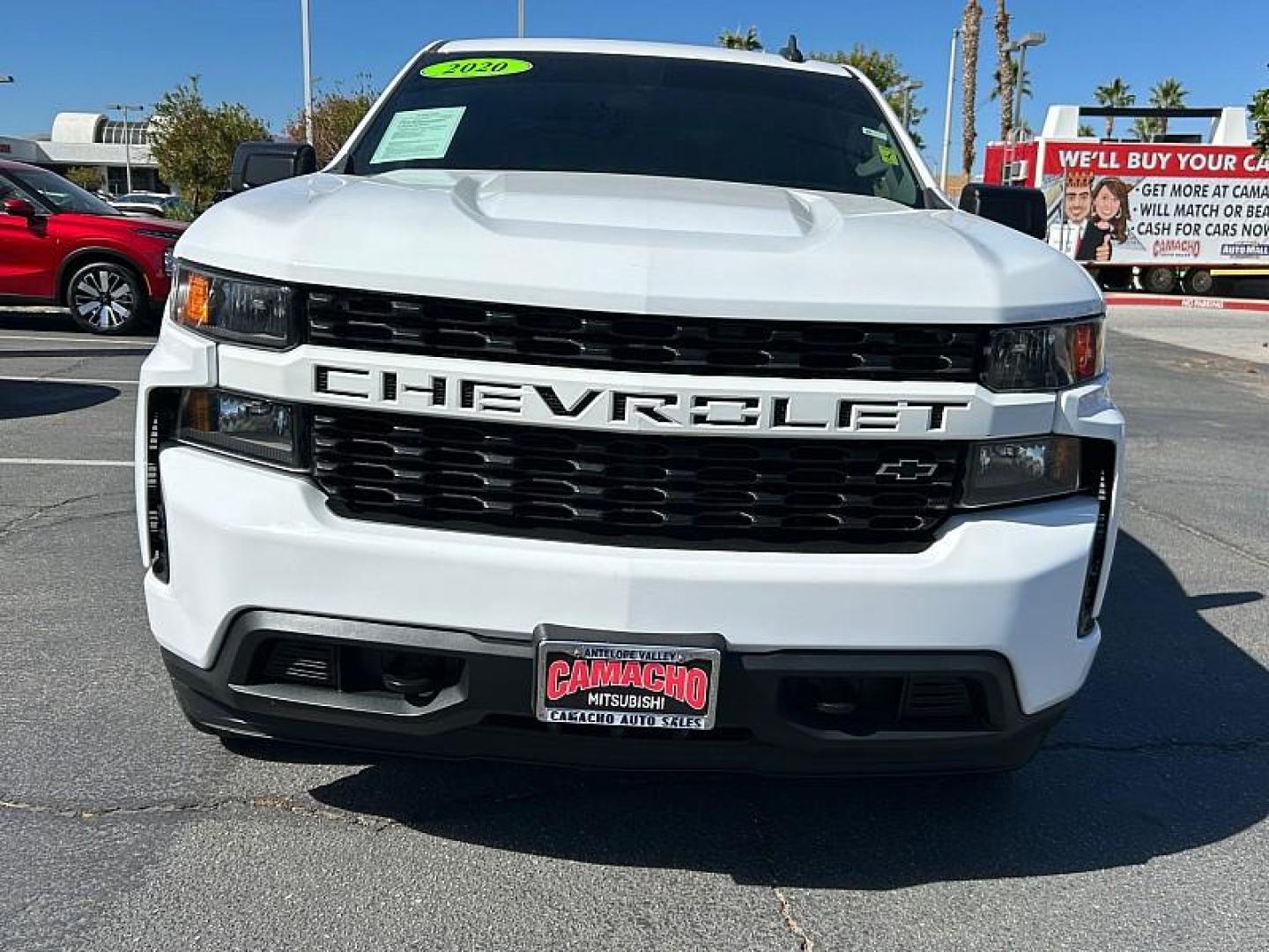 2020 WHITE Chevrolet Silverado 1500 2WD (1GCPWBEK3LZ) with an 4-Cyl 2.7 Liter engine, Automatic 6-Spd HD w/Overdrive transmission, located at 412 Auto Vista Drive, Palmdale, 93551, (661) 945-0620, 34.592636, -118.136681 - Photo#2