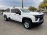 2020 Summit White Chevrolet Silverado 3500HD Work Truck (1GC4YSEY5LF) with an 6.6L Duramax 6.6L Biodiesel Turbo V8 445hp 910ft. lbs. Common Rail Direct Injection engine, 6-Speed Shiftable Automatic transmission, located at 800 Riverside Ave, Roseville, CA, 95678, 916-773-4549 & Toll Free: 866-719-4393, 38.732265, -121.291039 - DURAMAX DIESEL CREW CAB 4X4 ALLISON TRANSMISSION SERVICE RECORDS ONE OWNER - Photo#1
