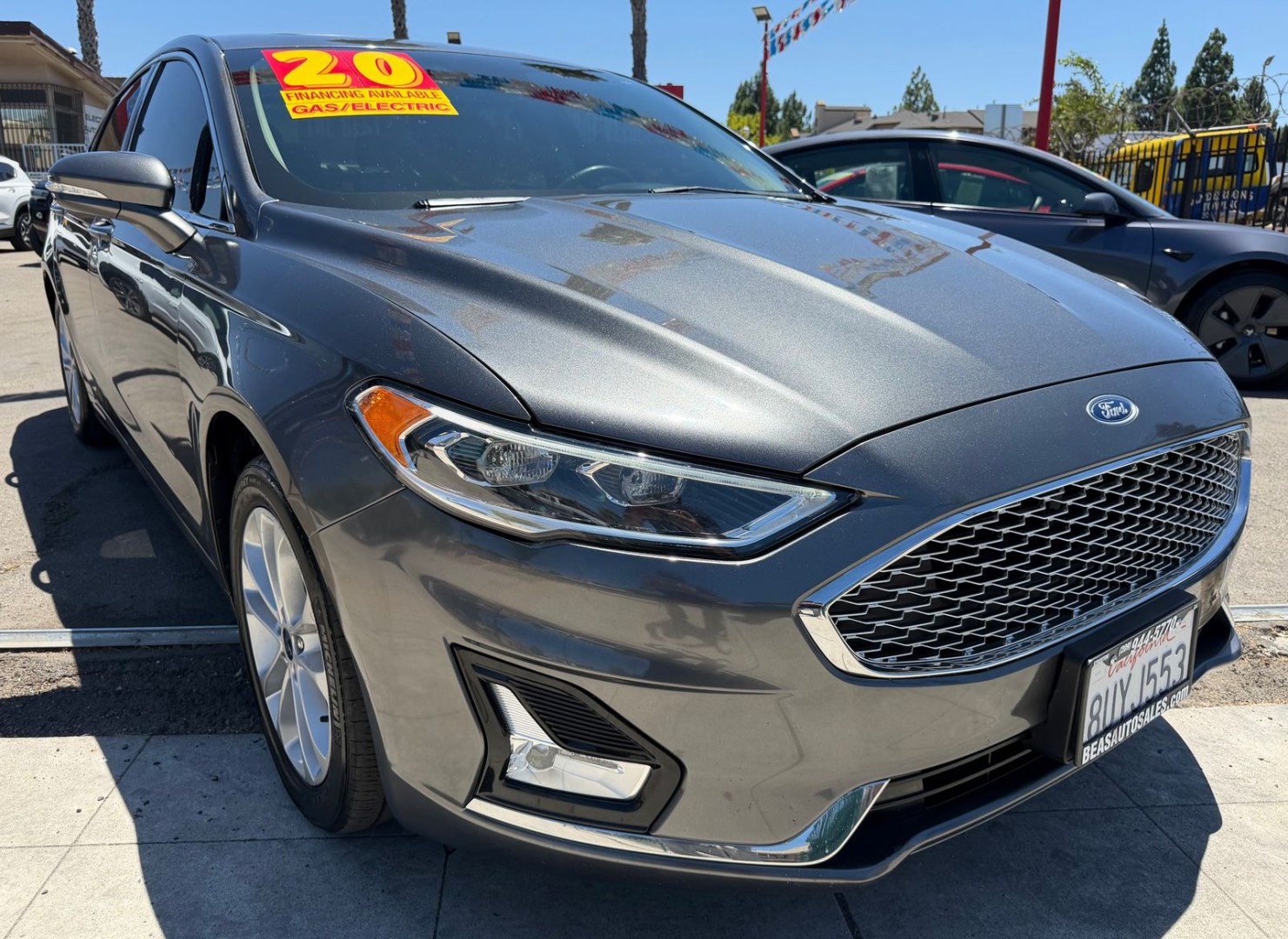 2020 Ford Fusion Energi Titanium (3FA6P0SU7LR) with an 2.0L L4 DOHC 16V HYBRID engine, CVT transmission, located at 744 E Miner Ave, Stockton, CA, 95202, (209) 944-5770, 37.956863, -121.282082- Photo#0